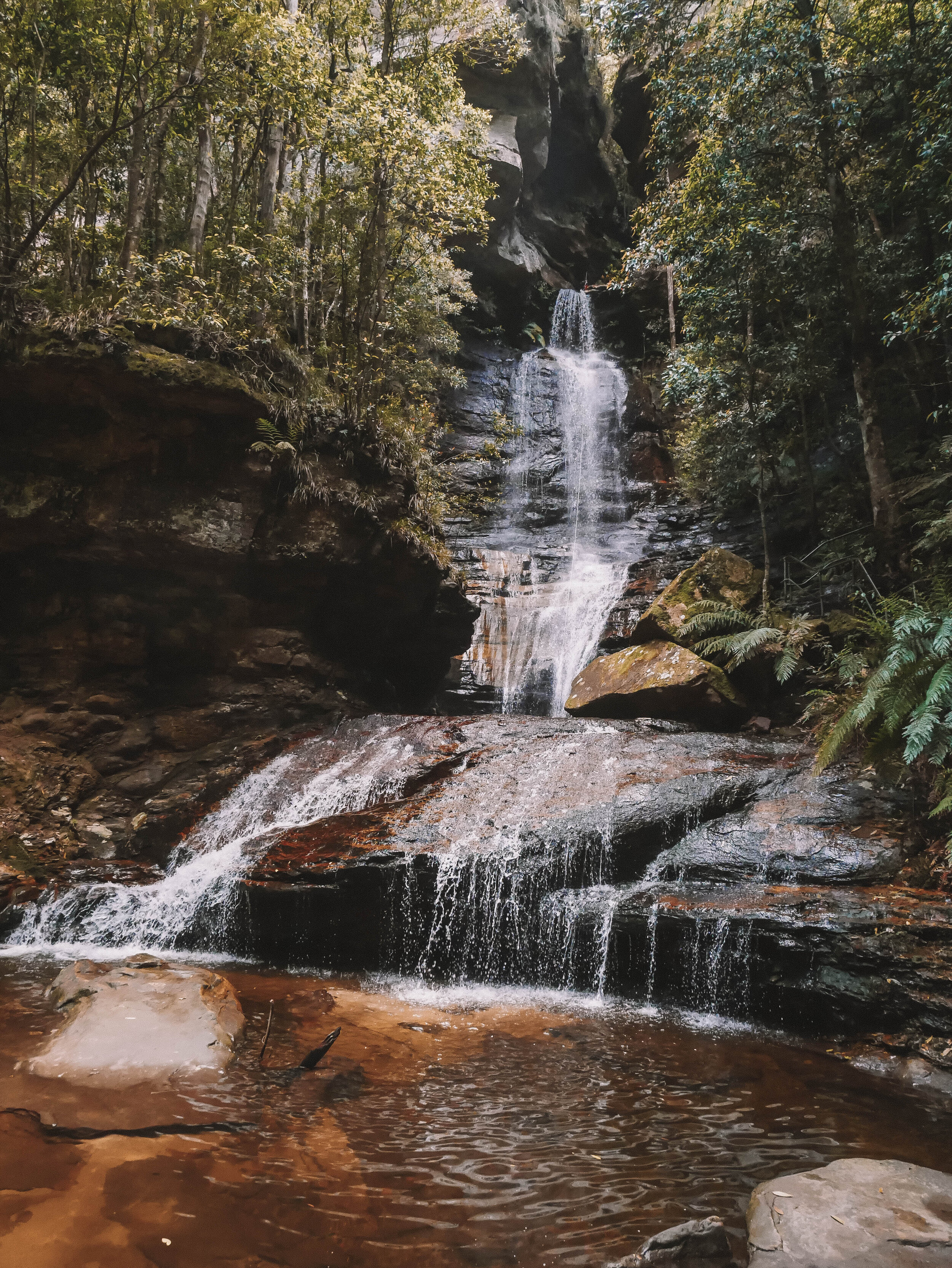 At the base of Empress Falls - Blue Mountains - New South Wales (NSW) - Australia