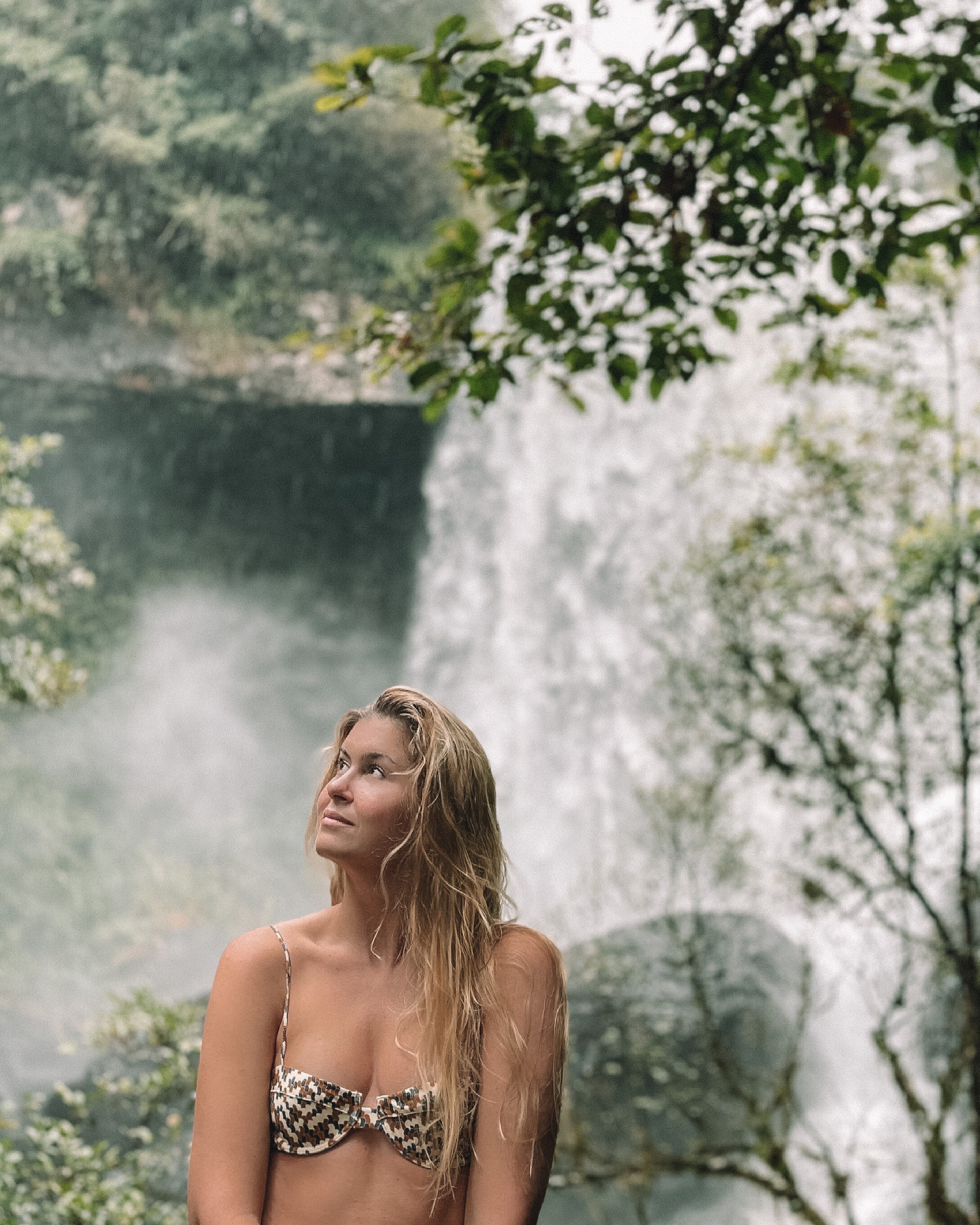 Posing in front of Zillie Falls - Atherton Tablelands - Tropical North Queensland (QLD) - Australia