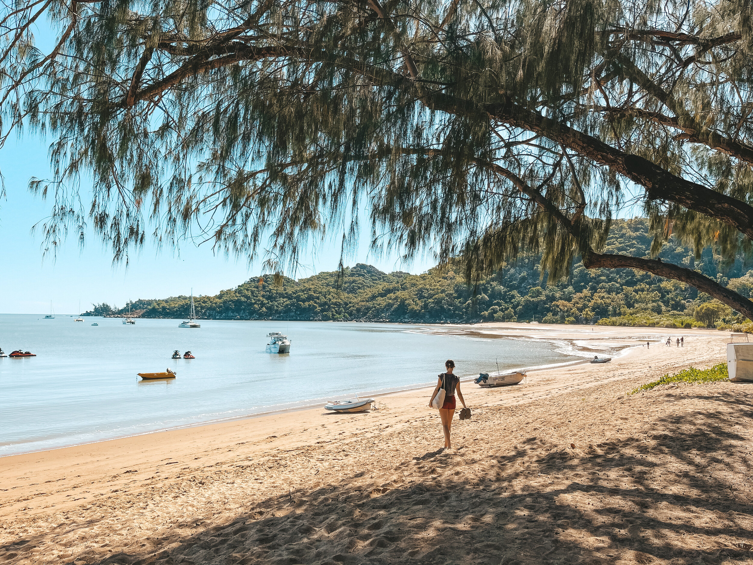 Walking on Horseshoe Beach - Magnetic Island (Maggie) - Townsville - Tropical North Queensland (QLD) - Australia