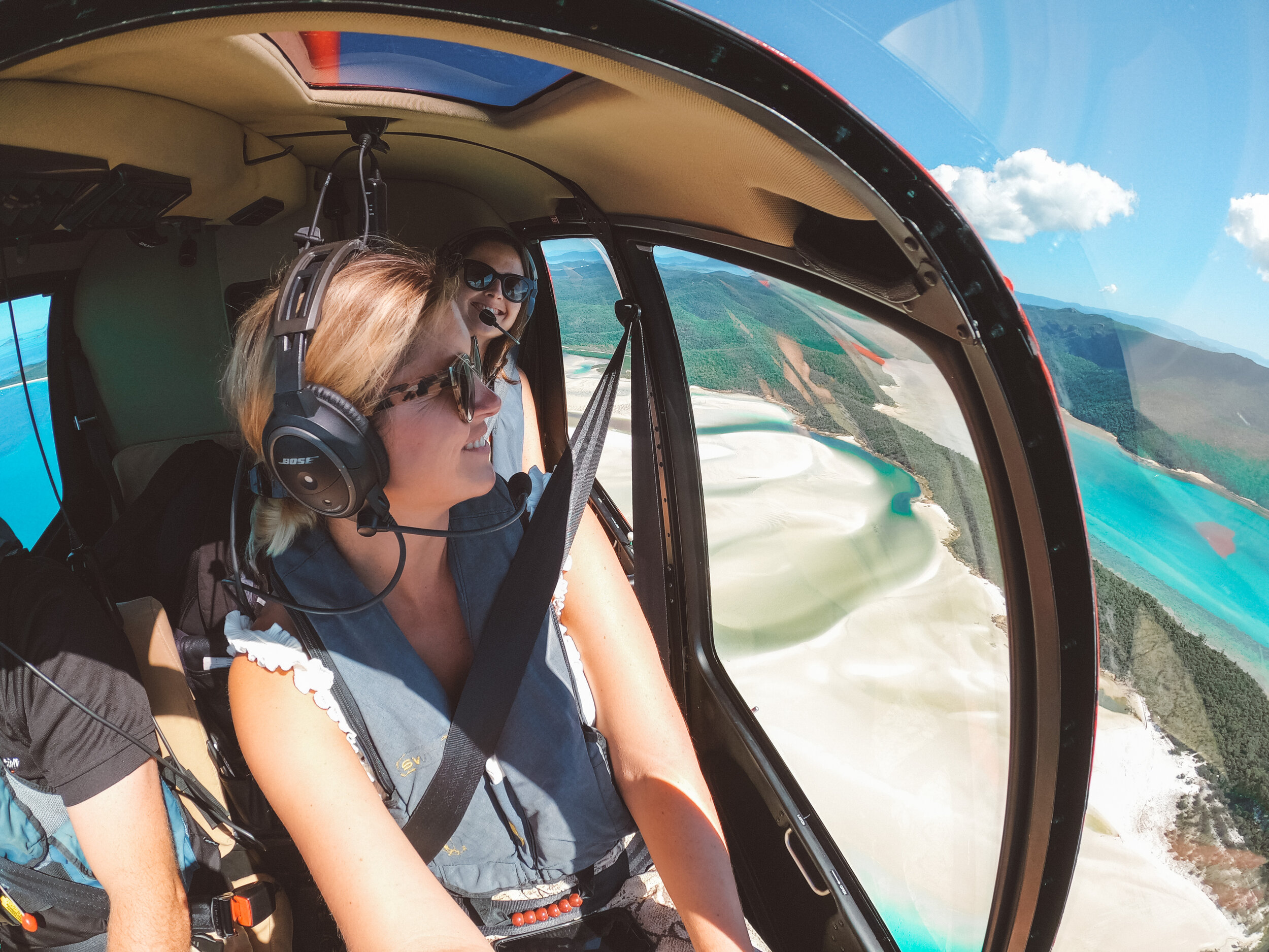 Selfie in the sky - Whitsundays - Helicopter Tour - Tropical North Queensland (QLD) - Australia