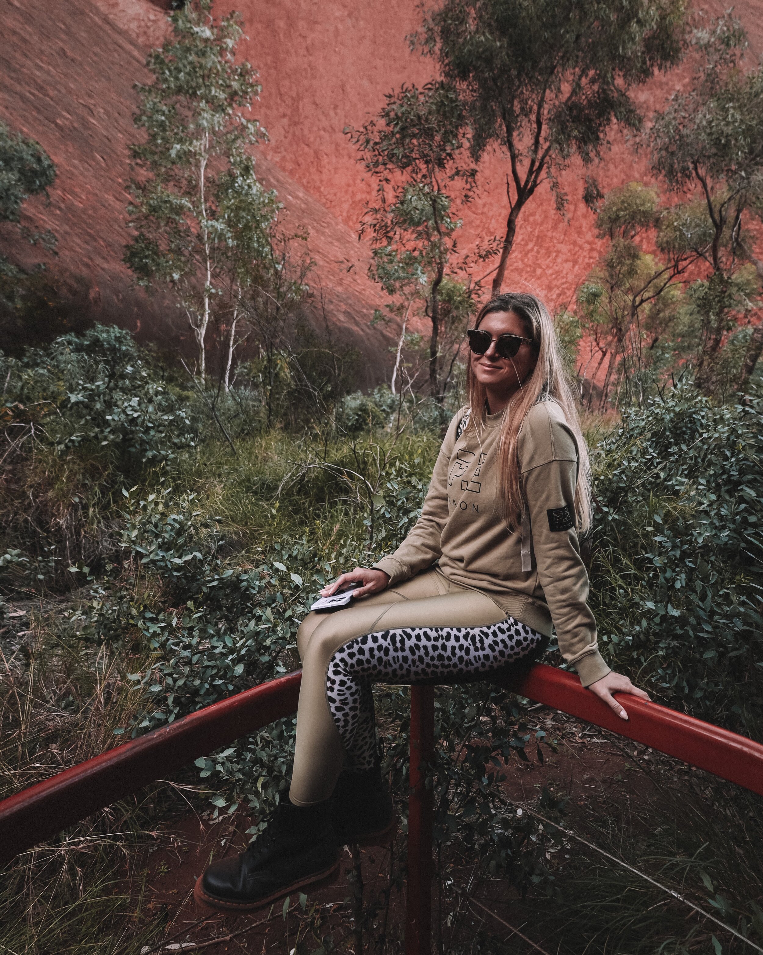 Me posing at Mutitjulu waterhole - Uluru - Northern Territory - Australia