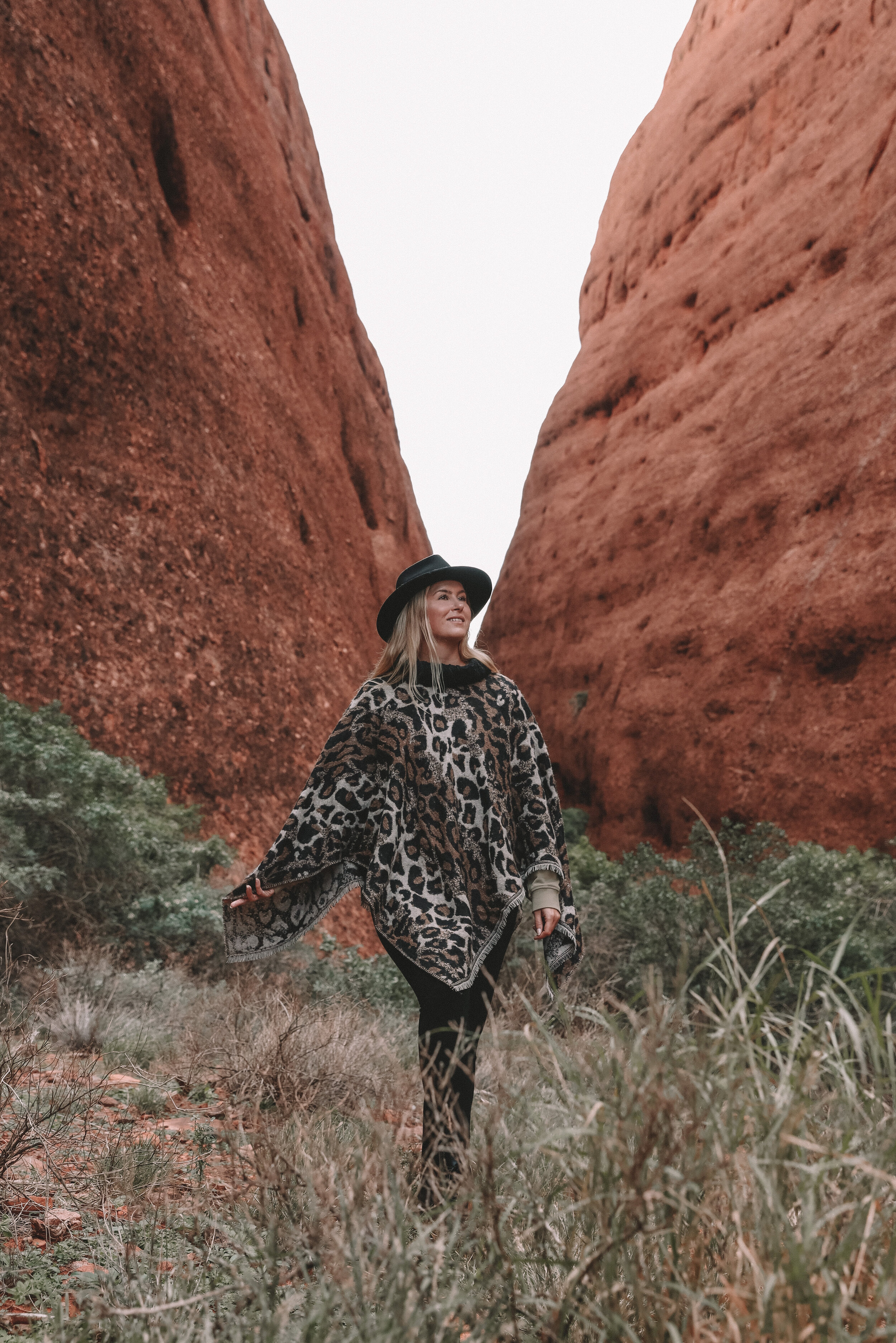 Posing in front of Mala Gorge - Kata Tjuta - Uluru - Northern Territory - Australia