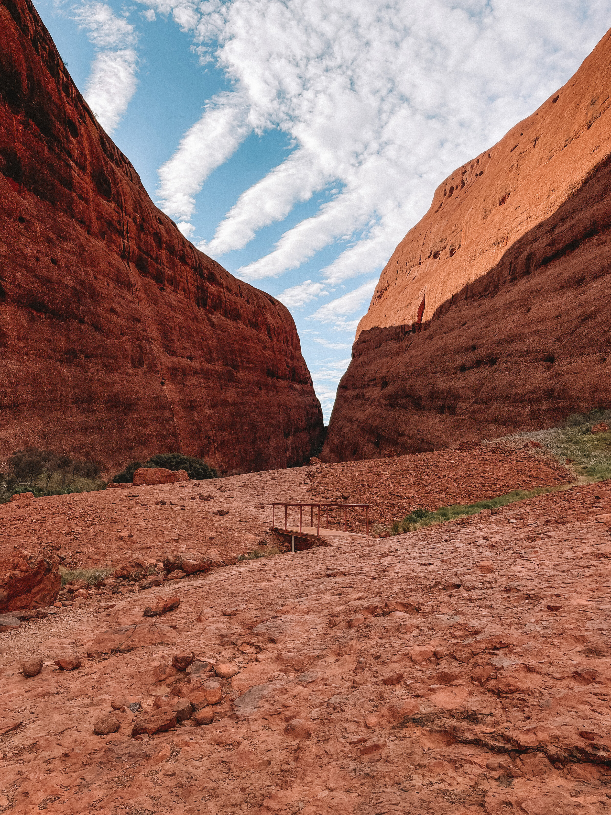 Mala Gorge and the clouds - Kata Tjuta - Uluru - Northern Territory - Australia