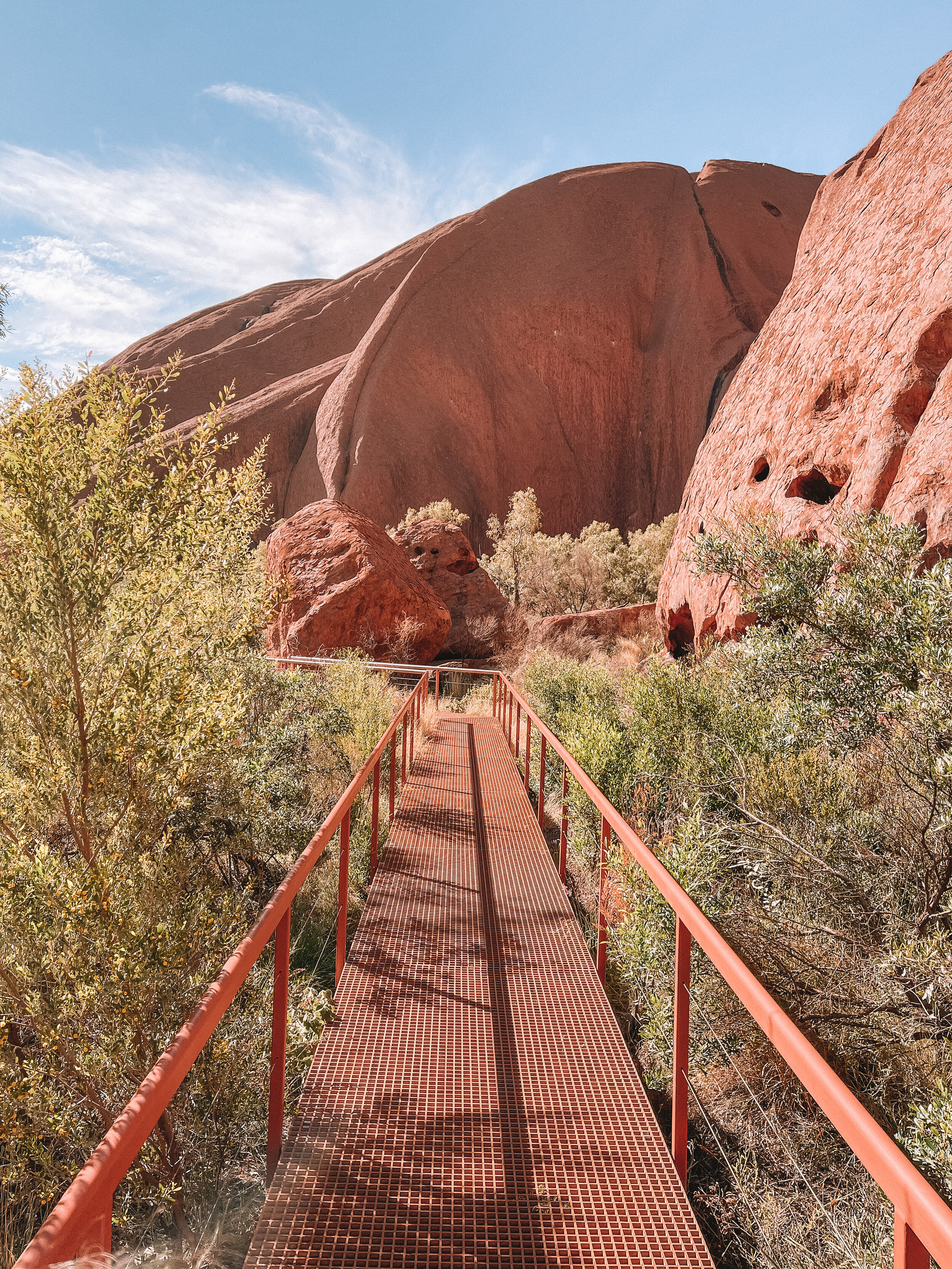 Mala Walk and the red colours of the rock - Uluru - Northern Territory - Australia