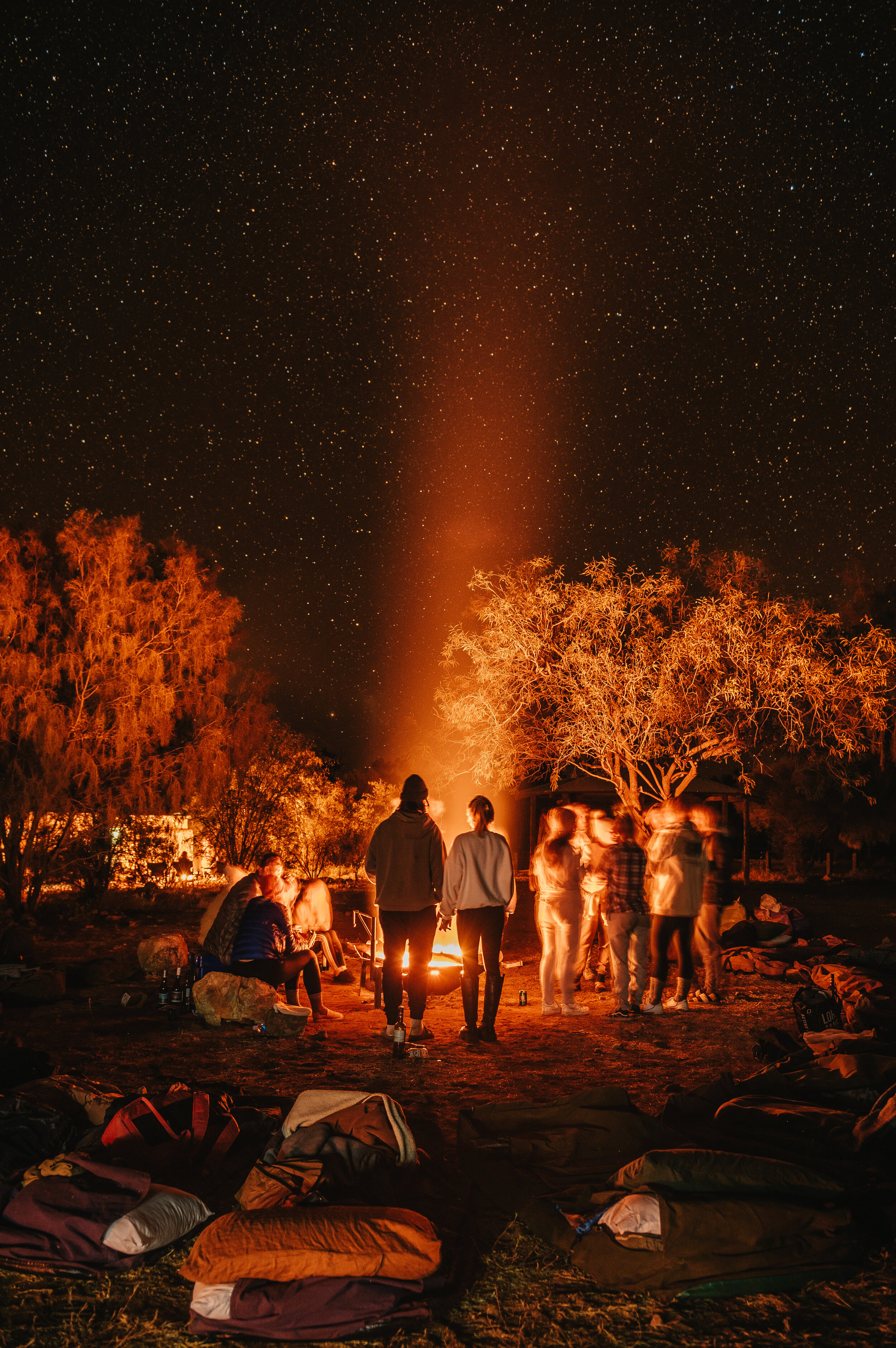 Rian Cope Photography - Watching the stars by the campfire - Ellery Creek - West MacDonnell Ranges - Northern Territory - Australia