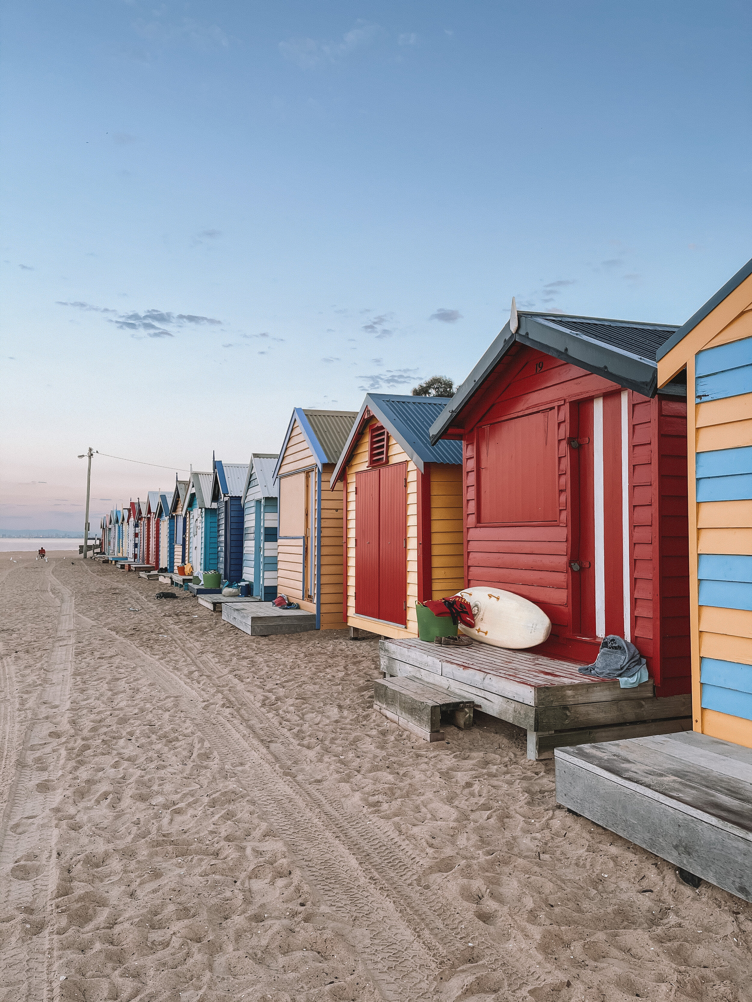 Early morning peacefulness - Brighton Bathing Boxes - Brighton - Melbourne - Victoria - Australia