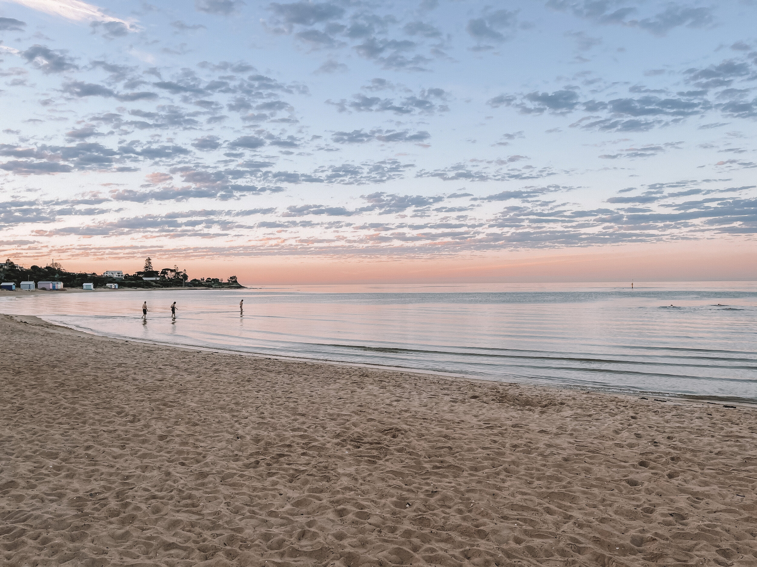 That first light in the morning - Brighton Bathing Boxes - Brighton - Melbourne - Victoria - Australia