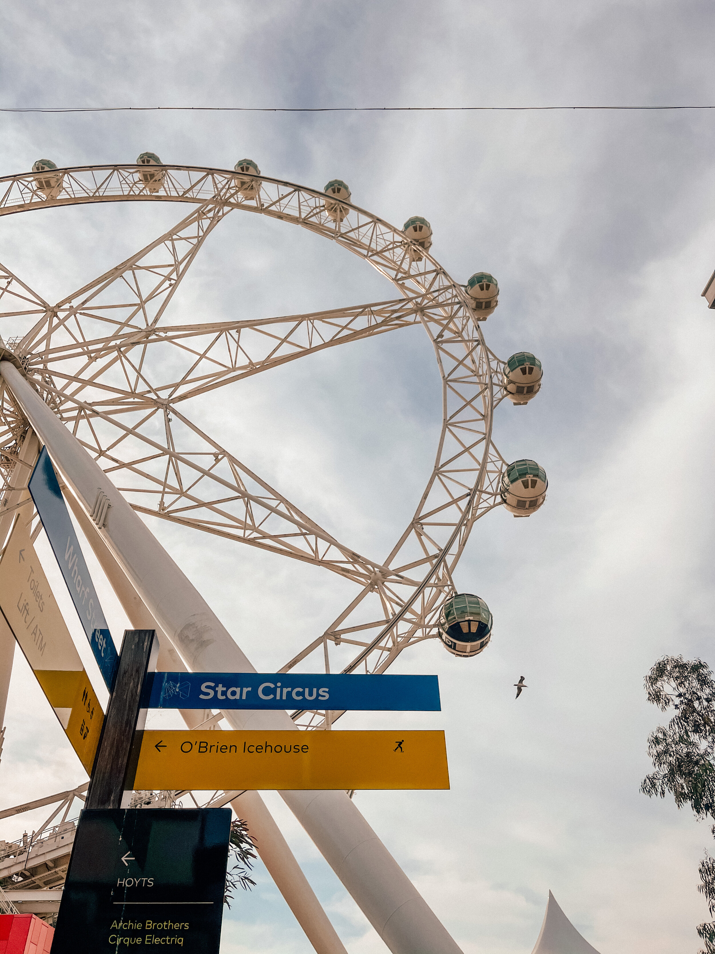 The wheel from below - Melbourne - Victoria - Australia