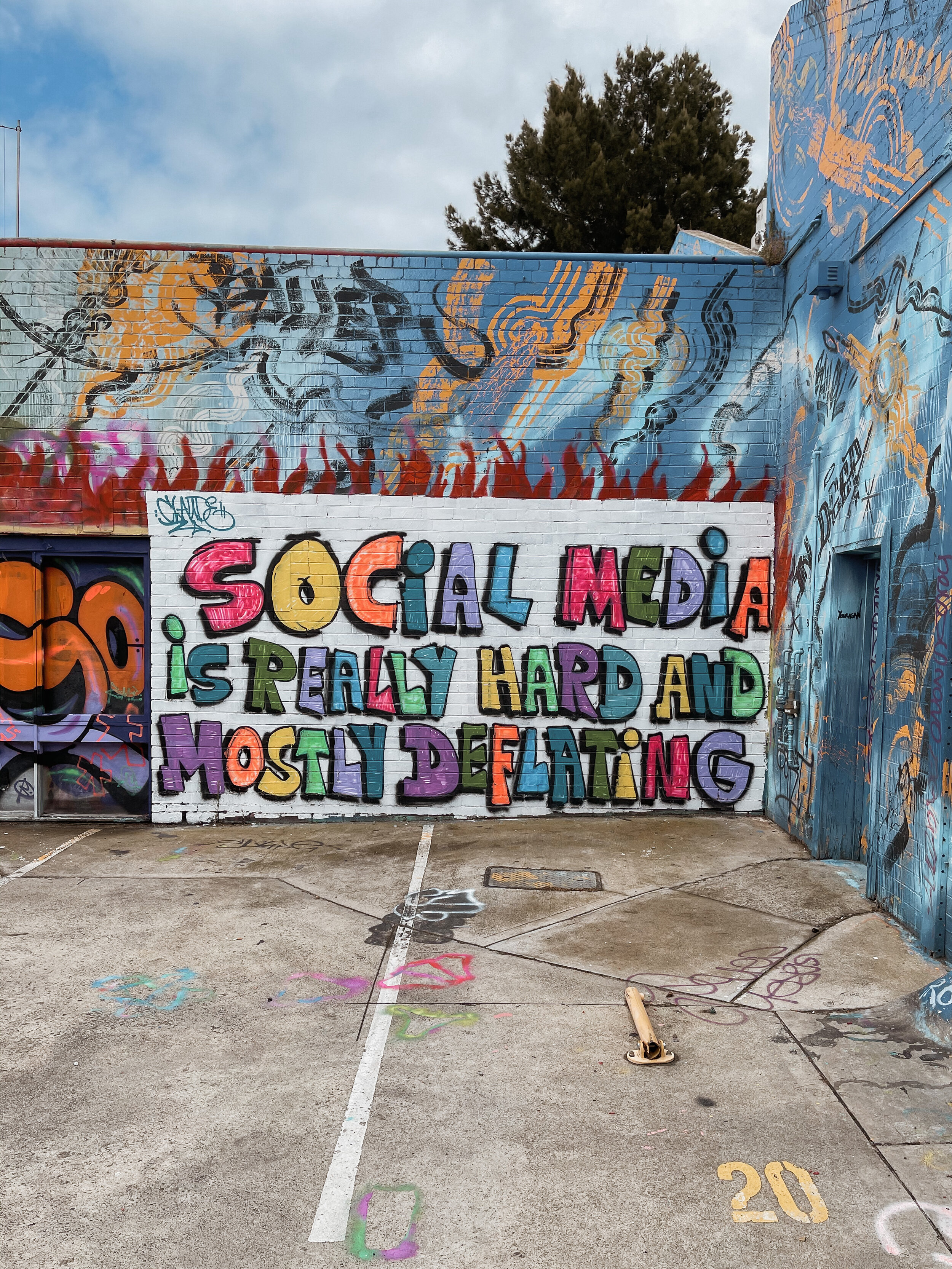 Social Media Graffiti - Melbourne - Victoria - Australia