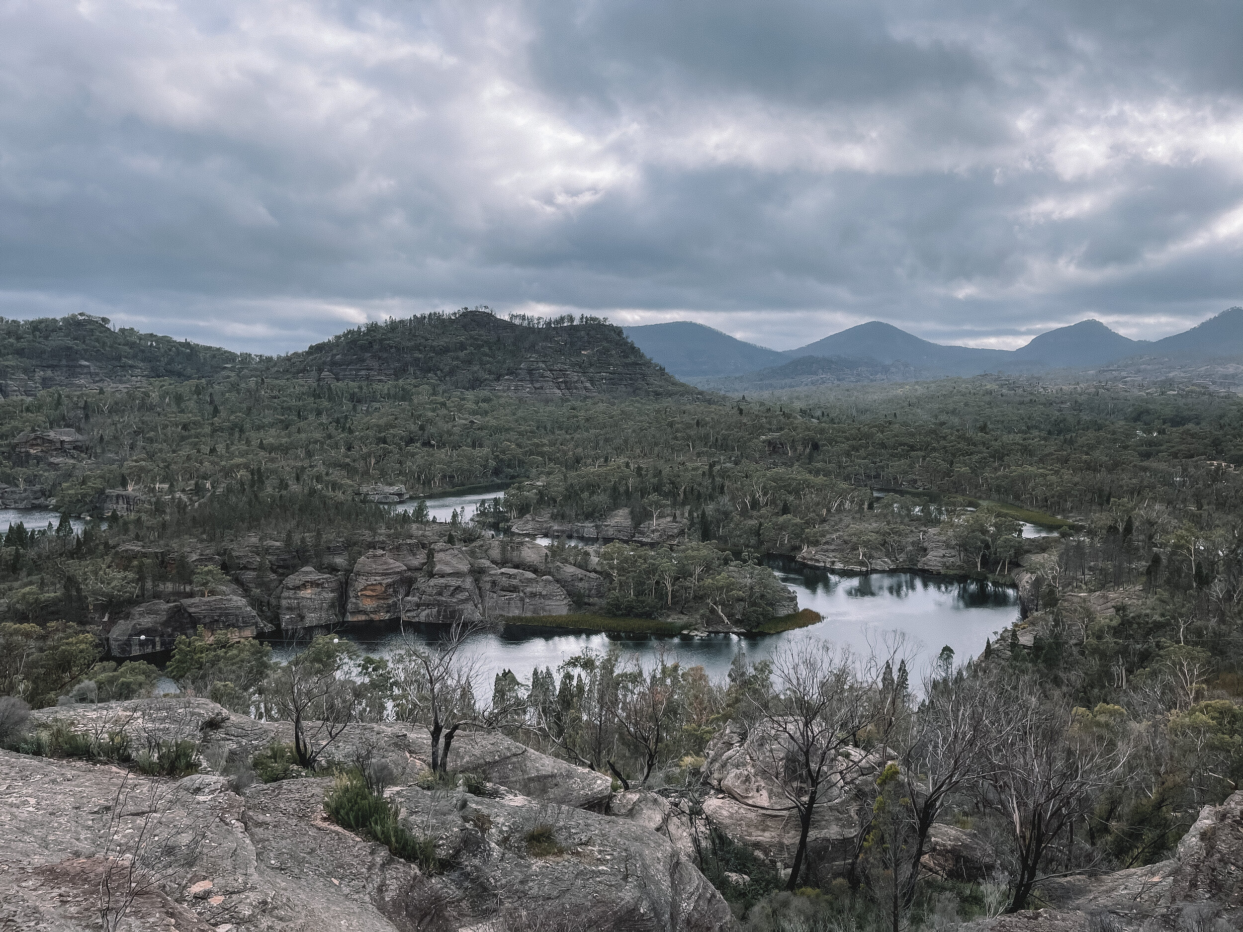 View from the top of Pagoda Lookout - Rylstone - Ferntree Gully Reserve - Mudgee - New South Wales (NSW) - Australia