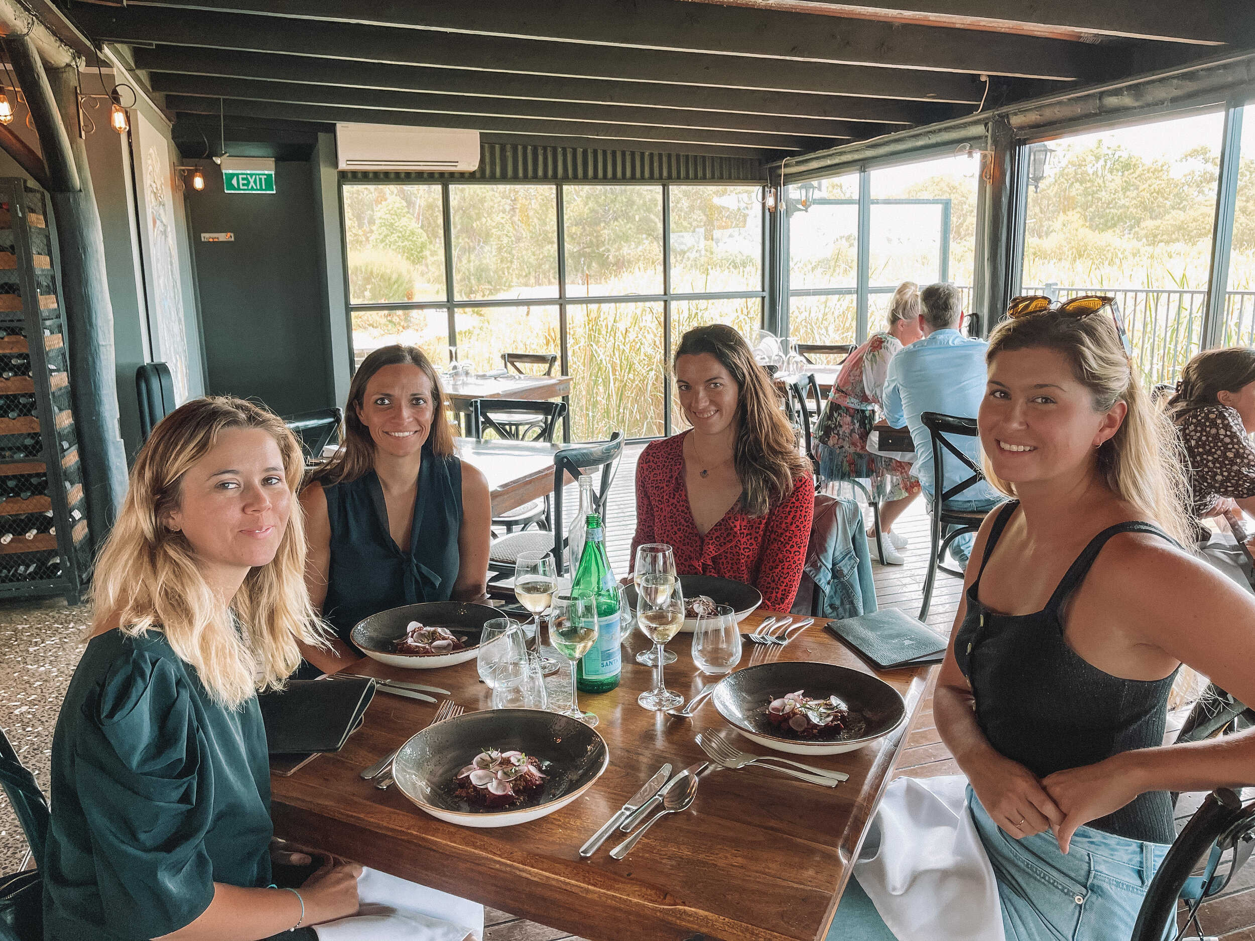 The girls having a 6-course meal - Pipeclay Pumphouse - Mudgee - New South Wales (NSW) - Australia
