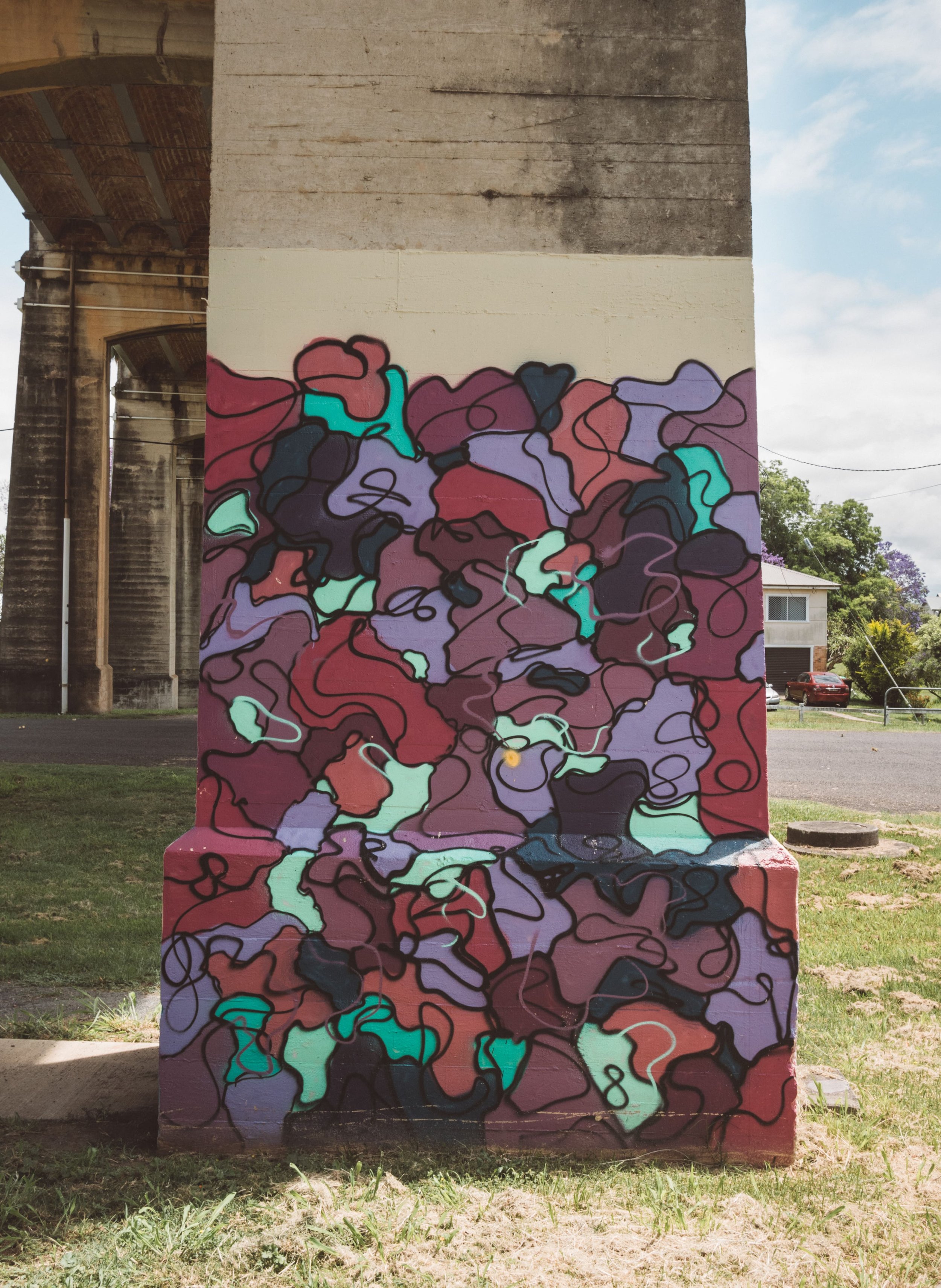 Graffitis under the bridge - Grafton - New South Wales (NSW) - Australia