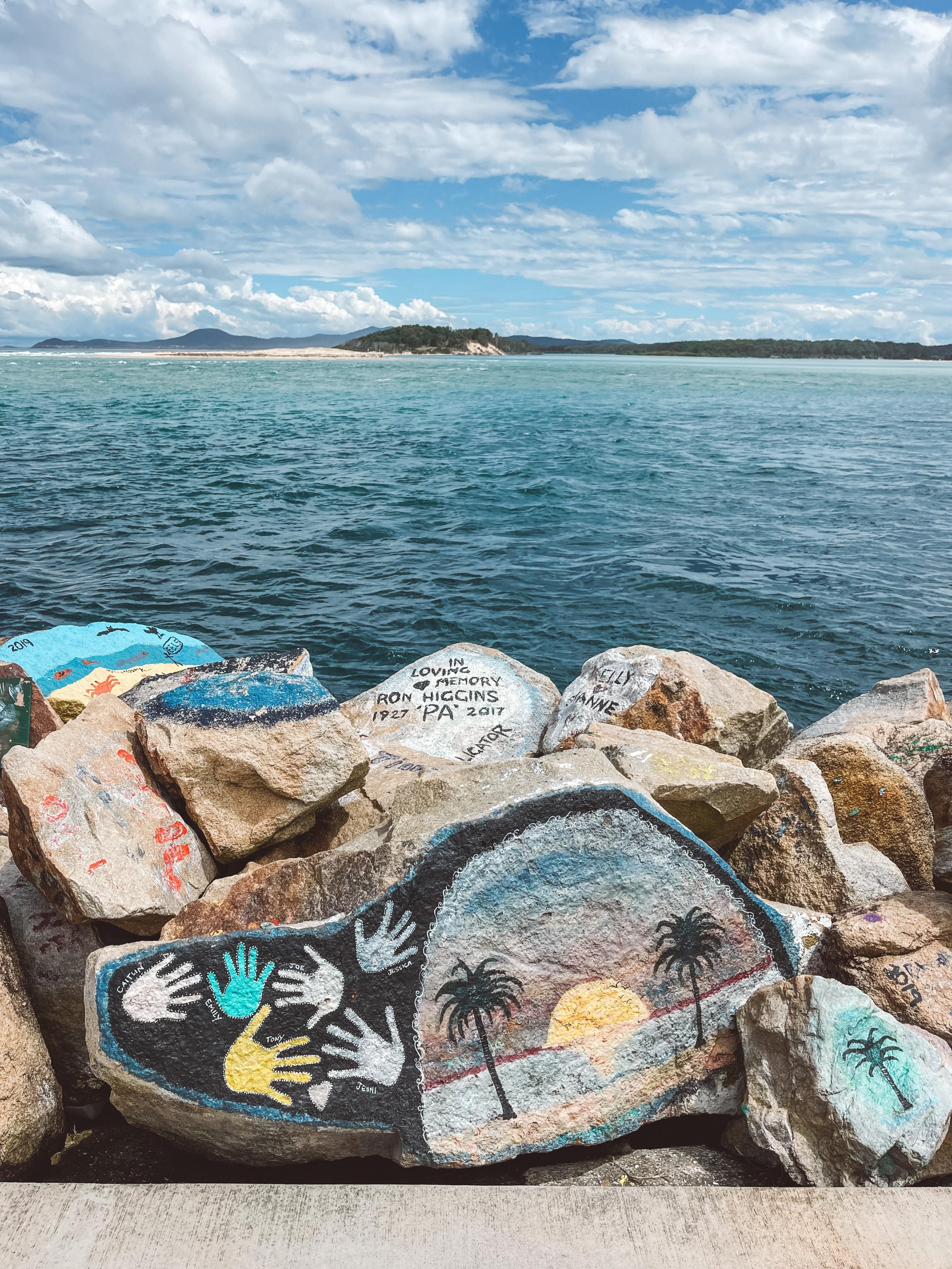 Rock paintings at Nambucca Heads - New South Wales (NSW) - Australia