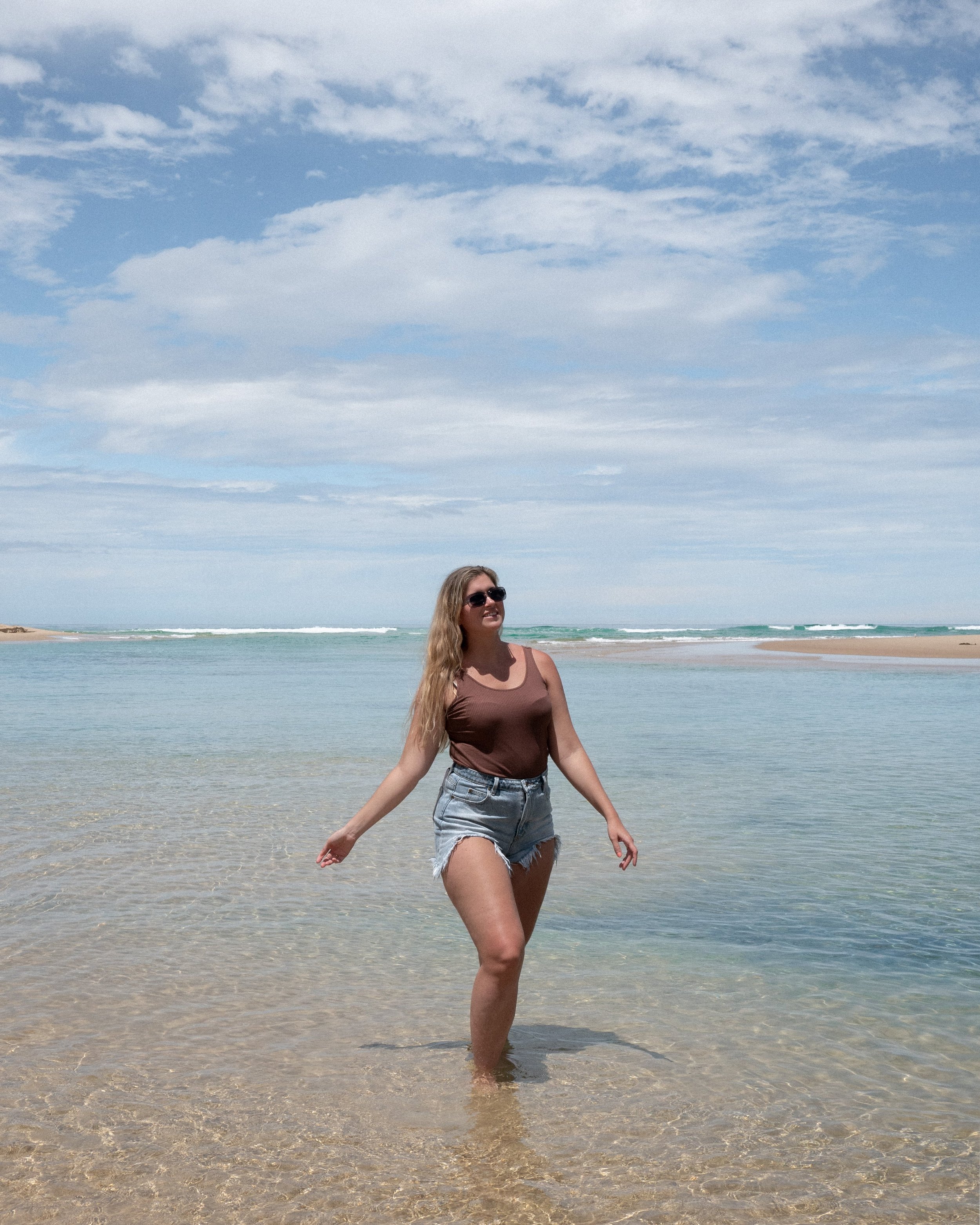 Me enjoying the warm waters of Valla Beach - New South Wales (NSW) - Australia