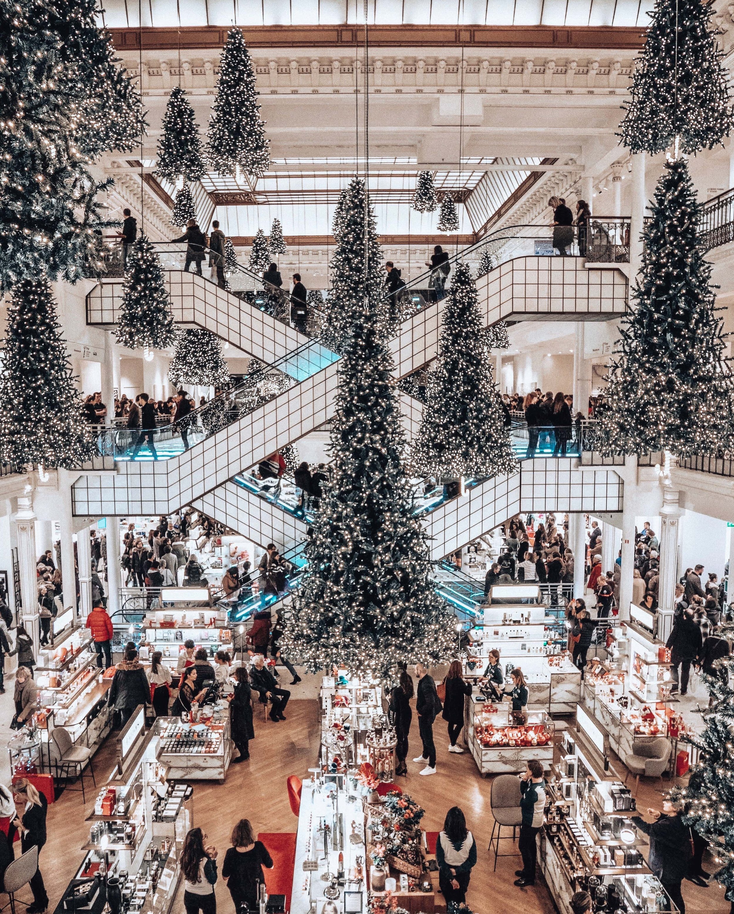 Le Bon Marche Department Store Christmas Decorations - Paris - France