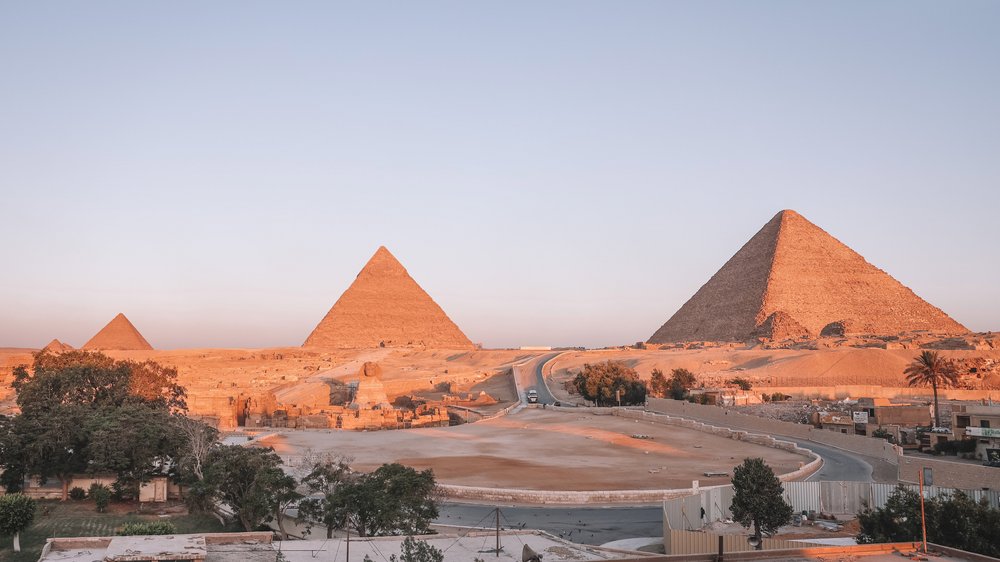 Sunrise from the Pyramids Inn Hotel - Cairo - Egypt
