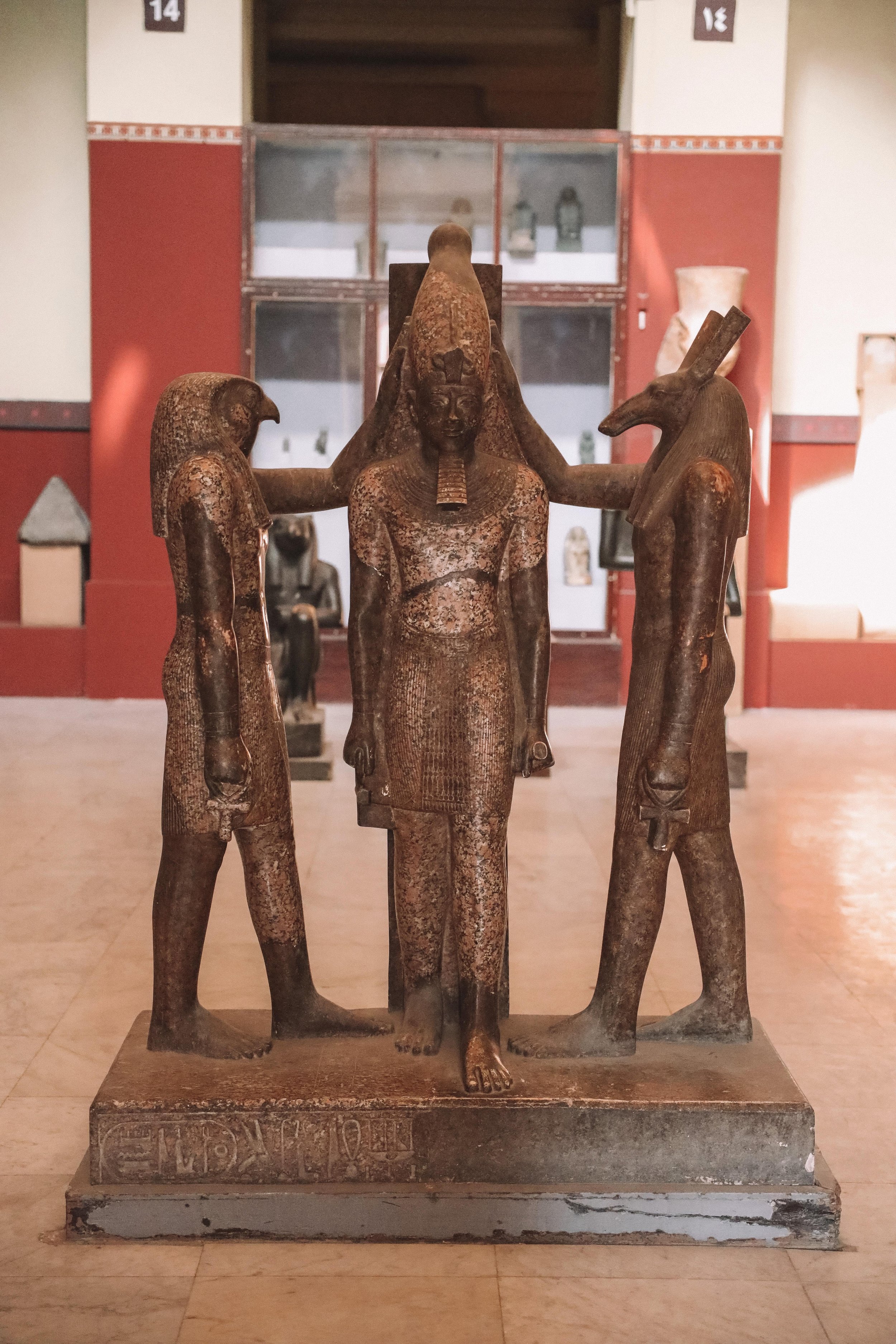 Egyptian Gods Statue - Egyptian Museum - Cairo - Egypt