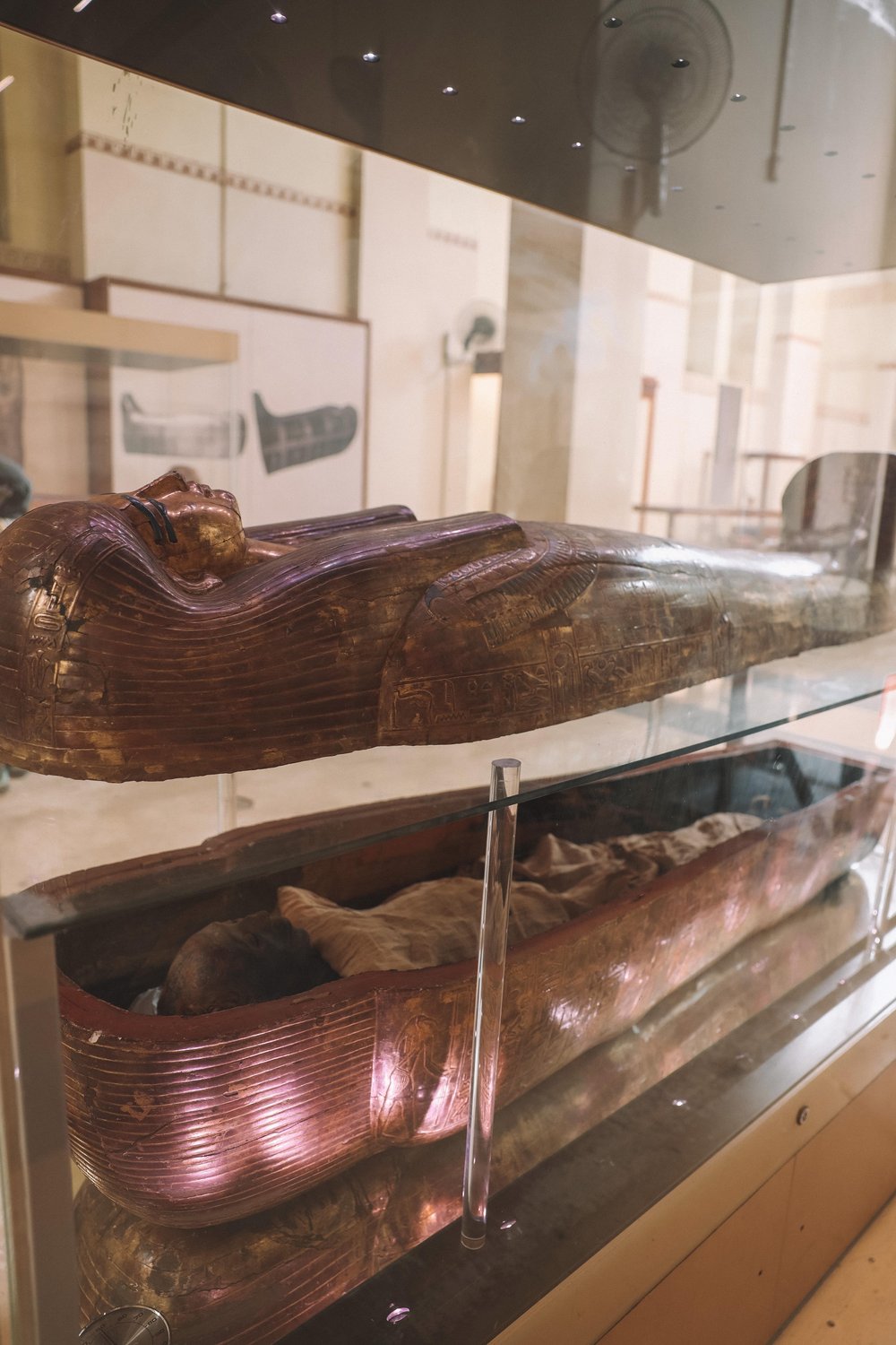 Open sarcophagus - Egyptian Museum - Cairo - Egypt