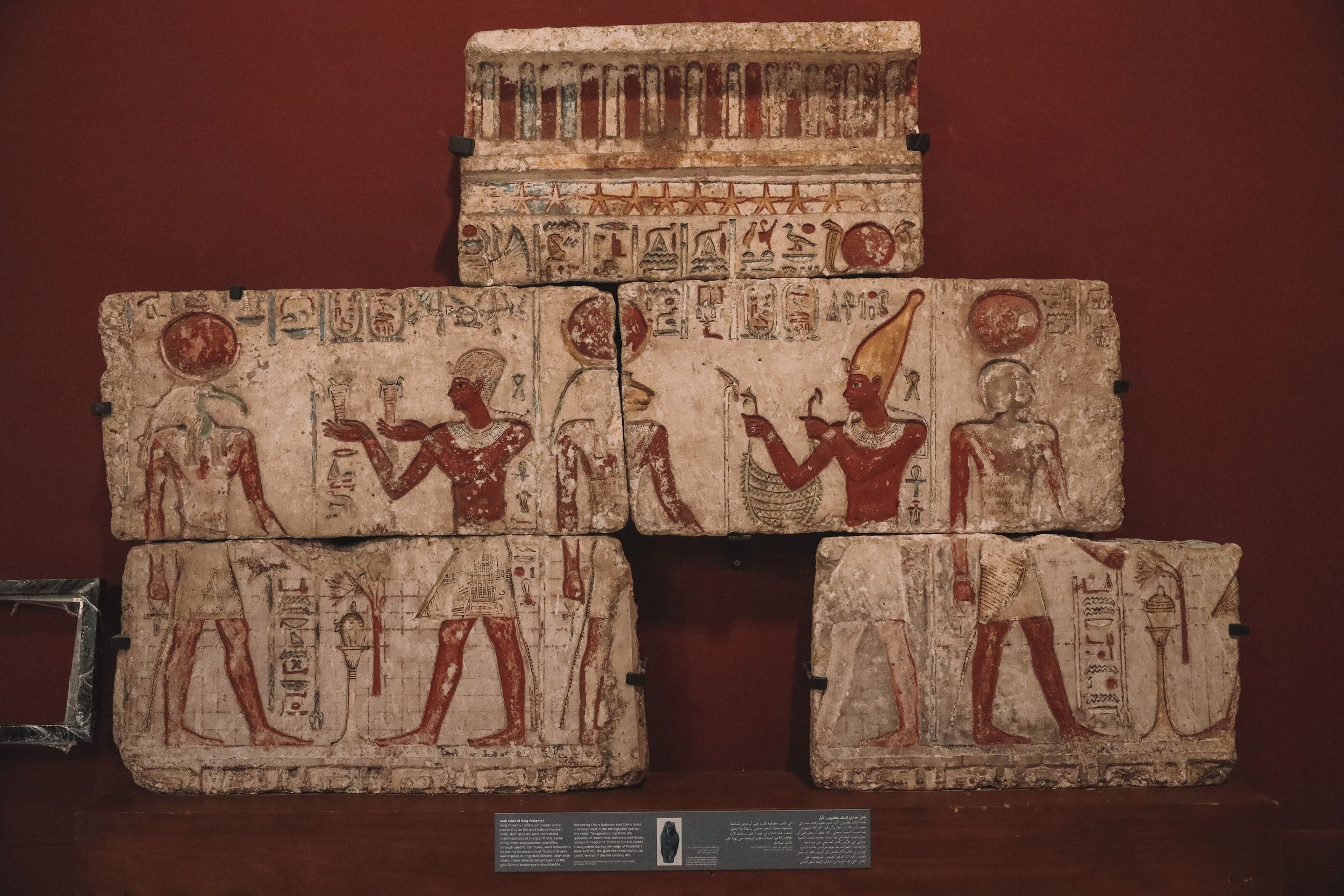 Ancient Egyptian hieroglyphs - Egyptian museum - Cairo - Egypt