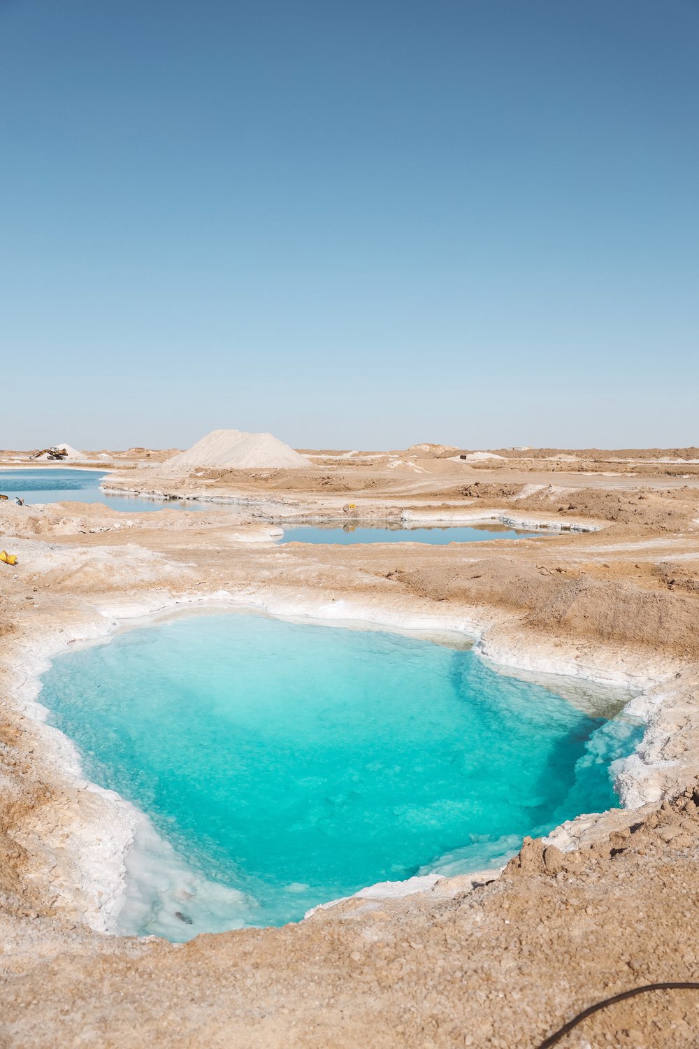 Don't know which one to swim in - Siwa Salt Lakes - Siwa Oasis - Egypt