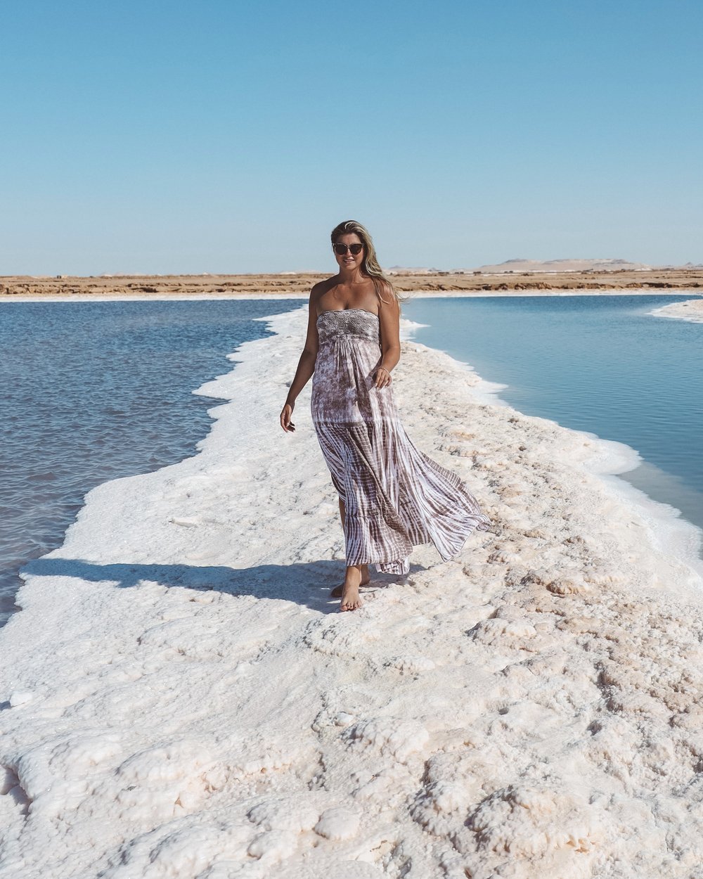 Salt passage - Siwa Salt Lakes - Siwa Oasis - Egypt