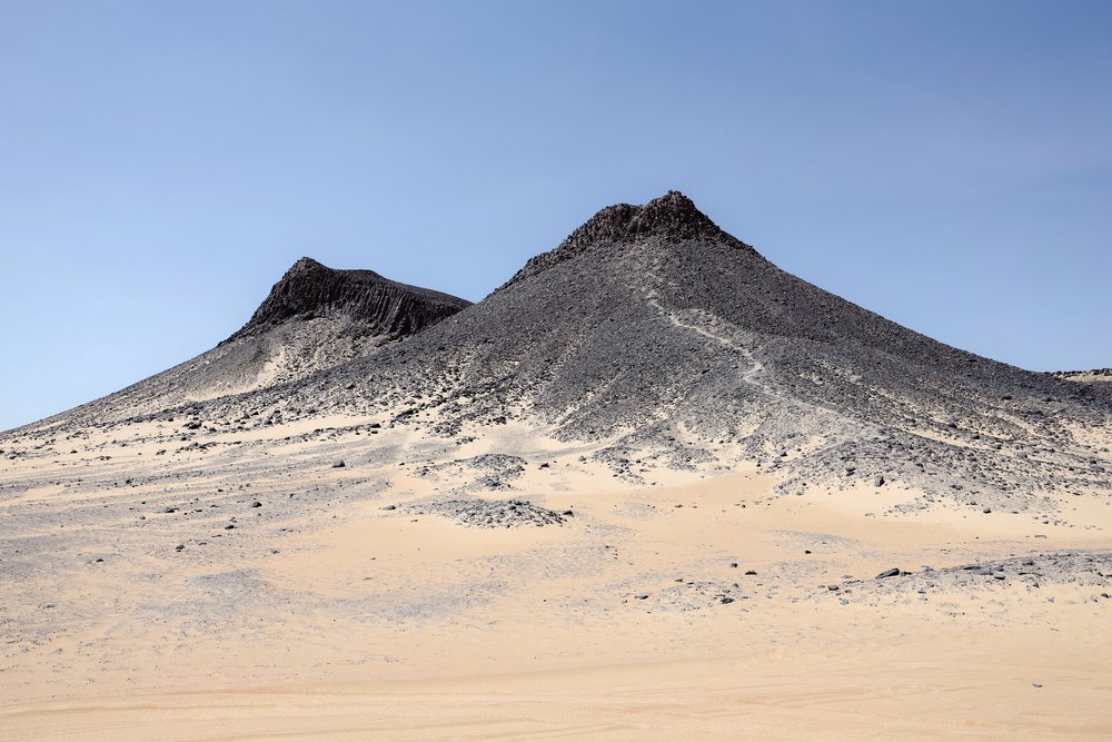 The mountain in the Black Desert - Western Desert of Egypt