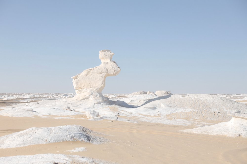 The rabbit rock - White Desert - Western Desert of Egypt