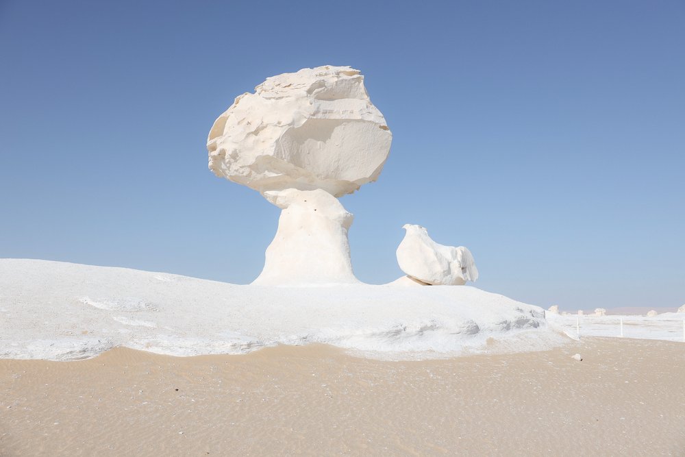 The mushroom rock - White Desert - Western Desert of Egypt