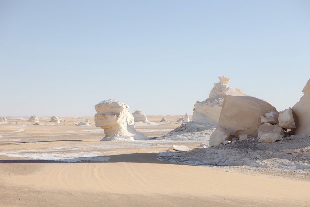Sphinx Rock Formation - White Desert - Western Desert of Egypt