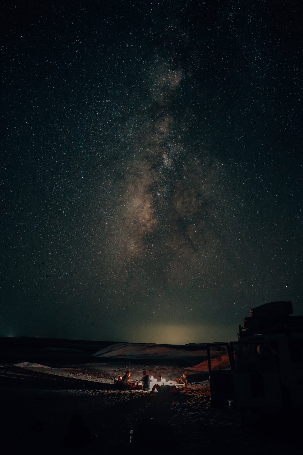 Watching the Milky Way (stargazing) - White Desert - Western Desert of Egypt