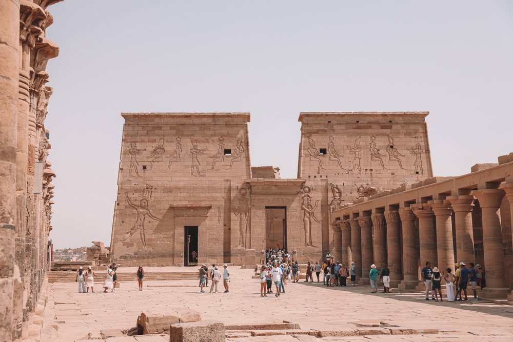 The entrance of the temple - Philae Temple - Aswan - Egypt