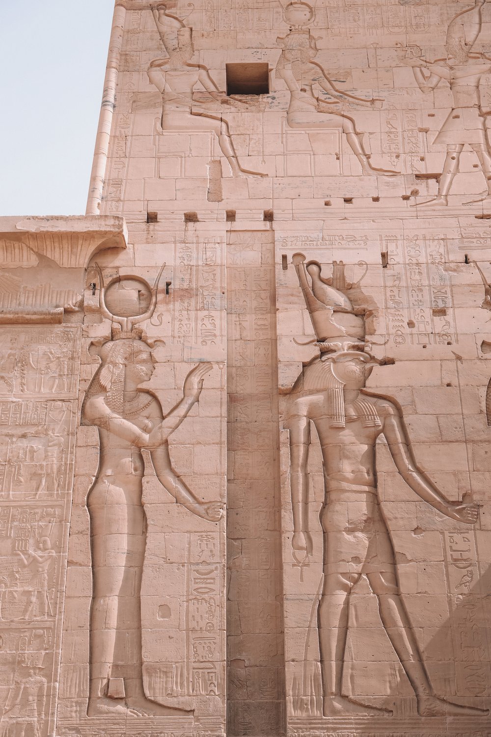 God carvings - Philae Temple - Aswan - Egypt