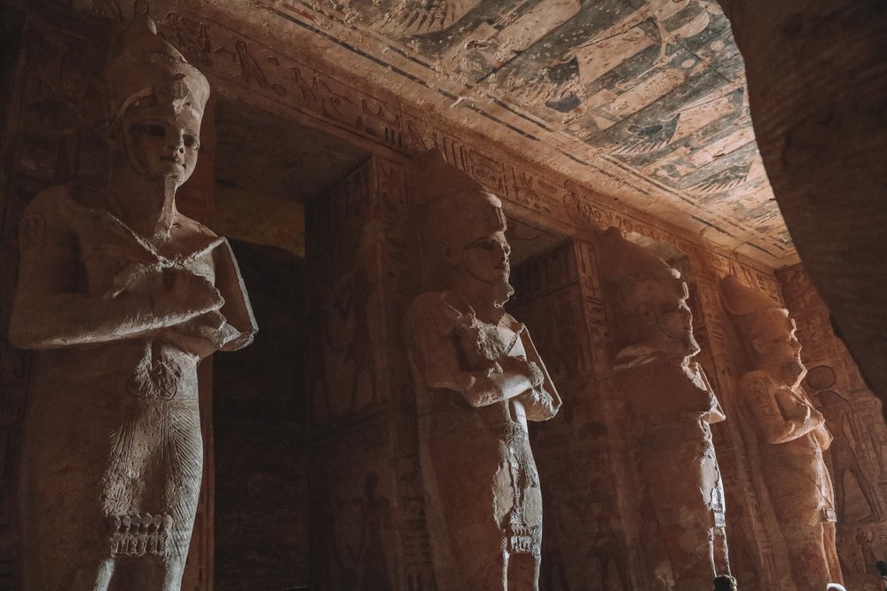 Amazing statues - Main Hall - Abu Simbel - Egypt