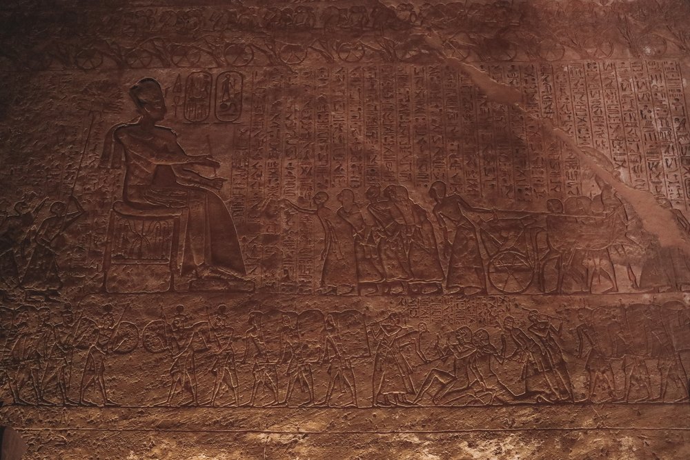 Hieroglyphs - Abu Simbel - Egypt