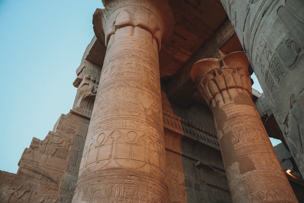 The columns at Kom Ombo - Egypt