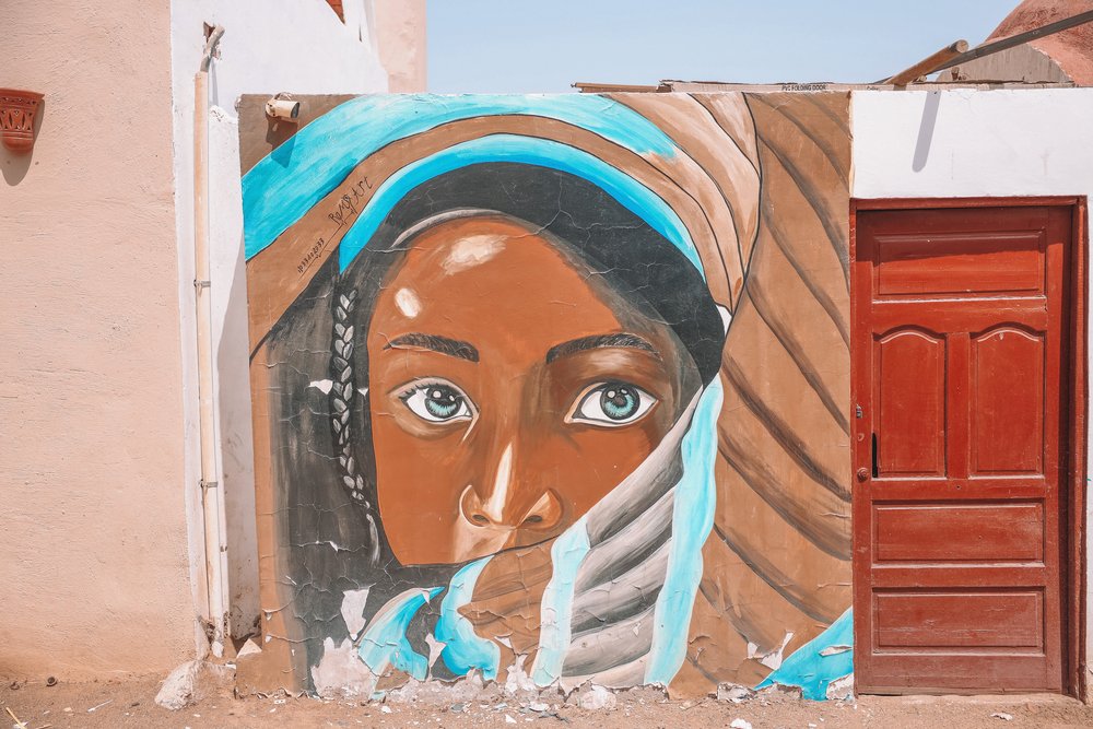 Face of a young girl - Nubian Village - Aswan - Egypt