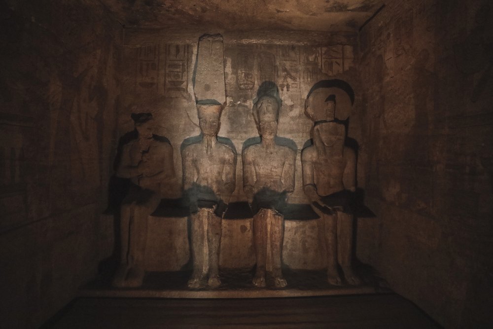 Cave with god statues - Abu Simbel - Egypt