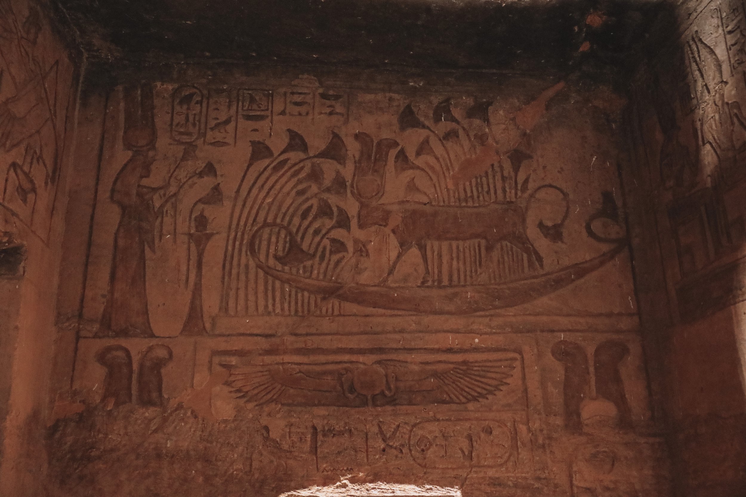 Boat hieroglyph - Abu Simbel - Egypt