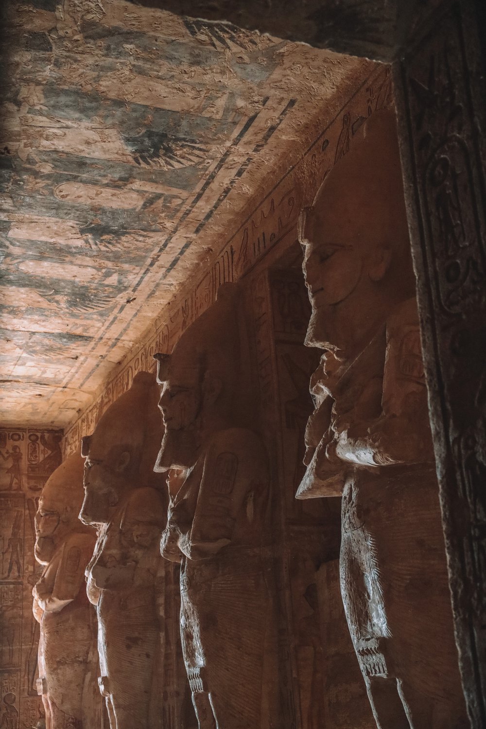 Main entrance of Ramses II temple - Abu Simbel - Egypt