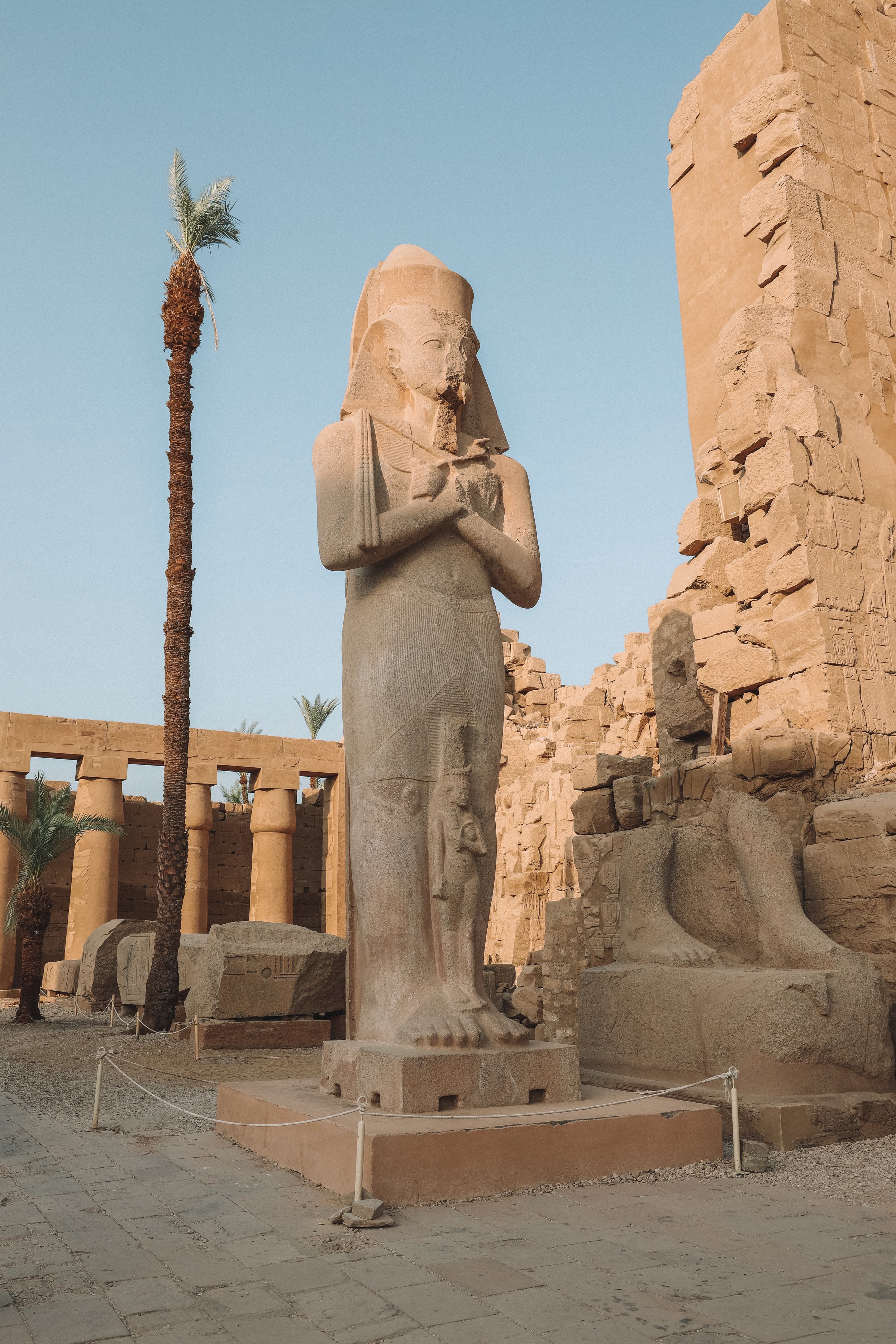 Another giant statue - Karnak Temple - Egypt