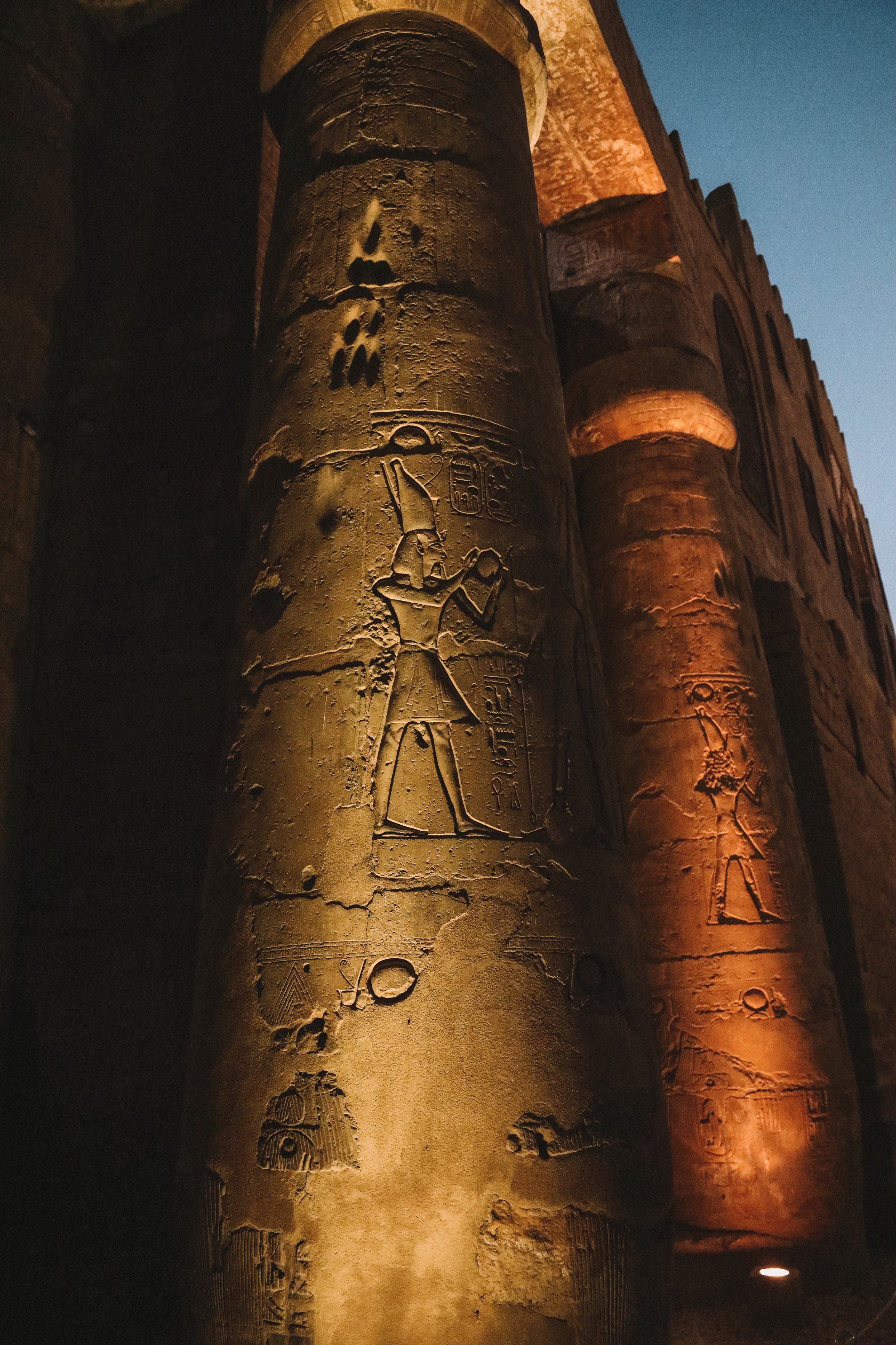 Column hieroglyph - Luxor Temple - Luxor - Egypt