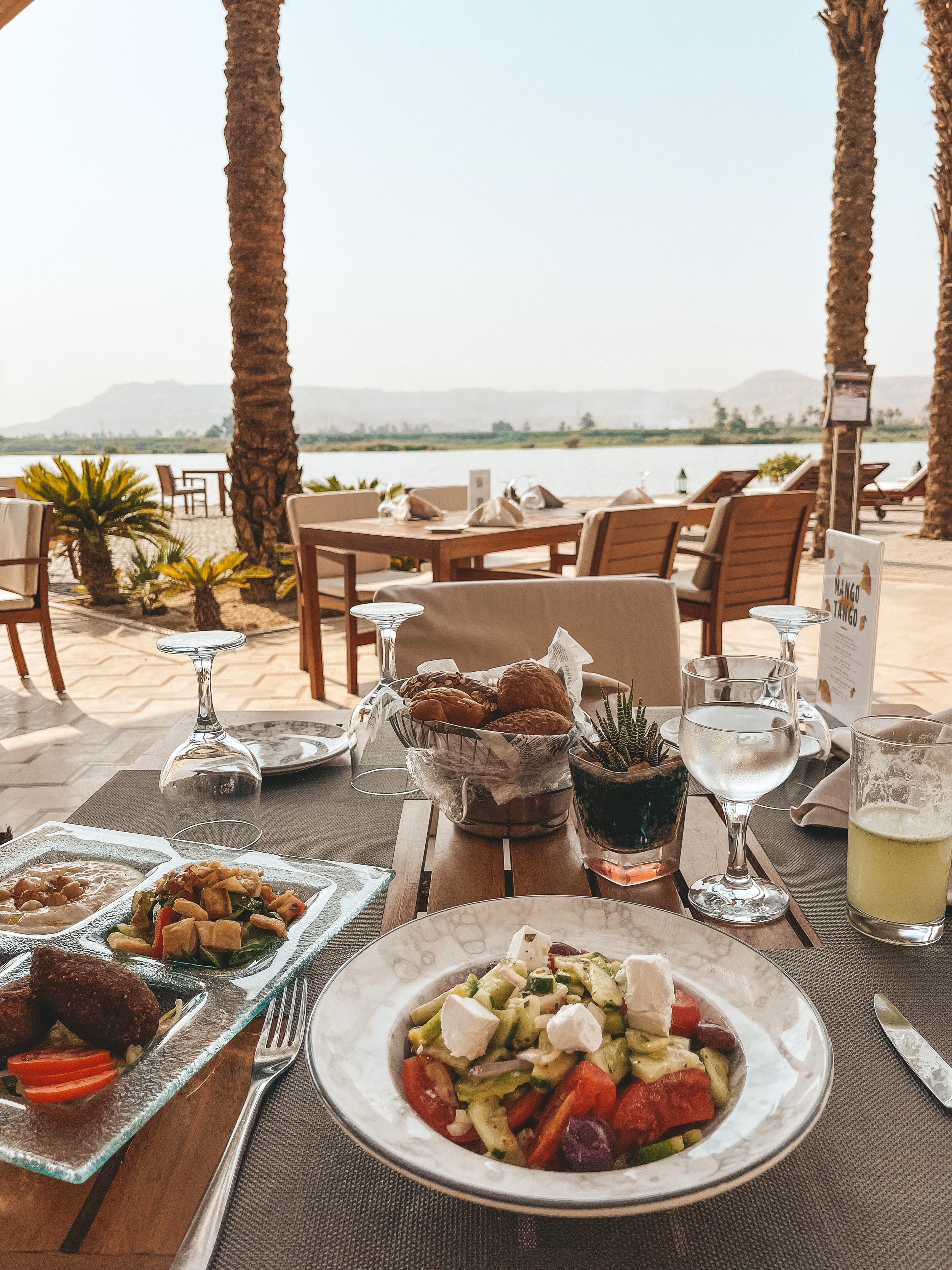 Lunch with a view - Hilton Hotel - Luxor - Egypt