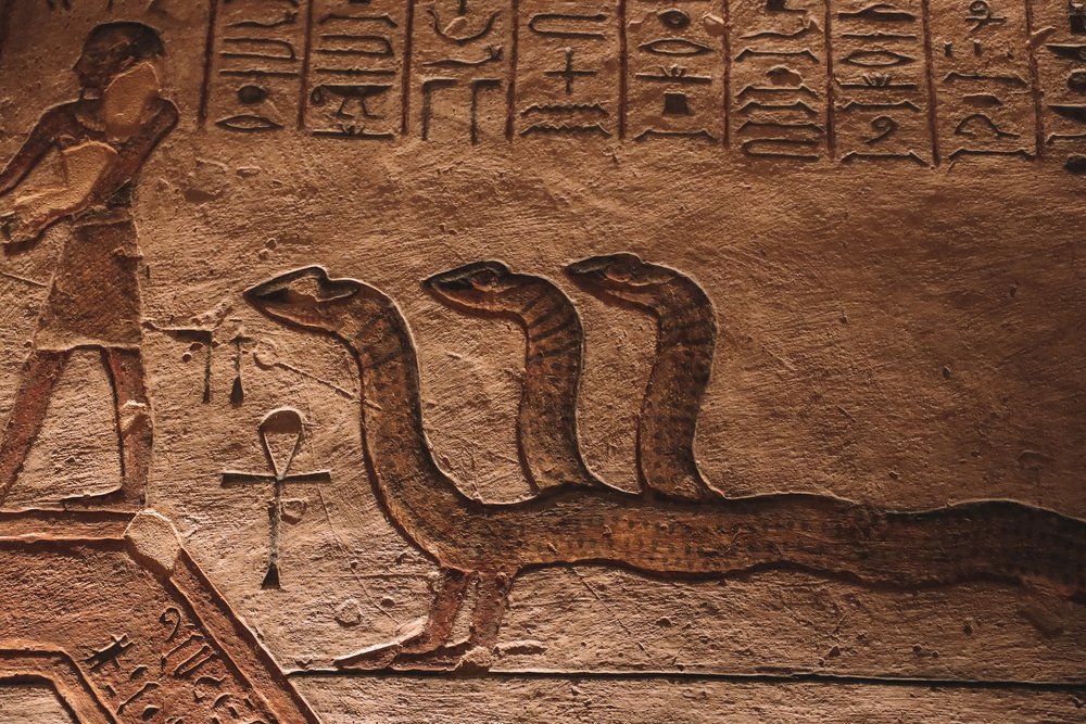 Snake hieroglyph - Valley of the Kings - West Bank - Luxor - Egypt