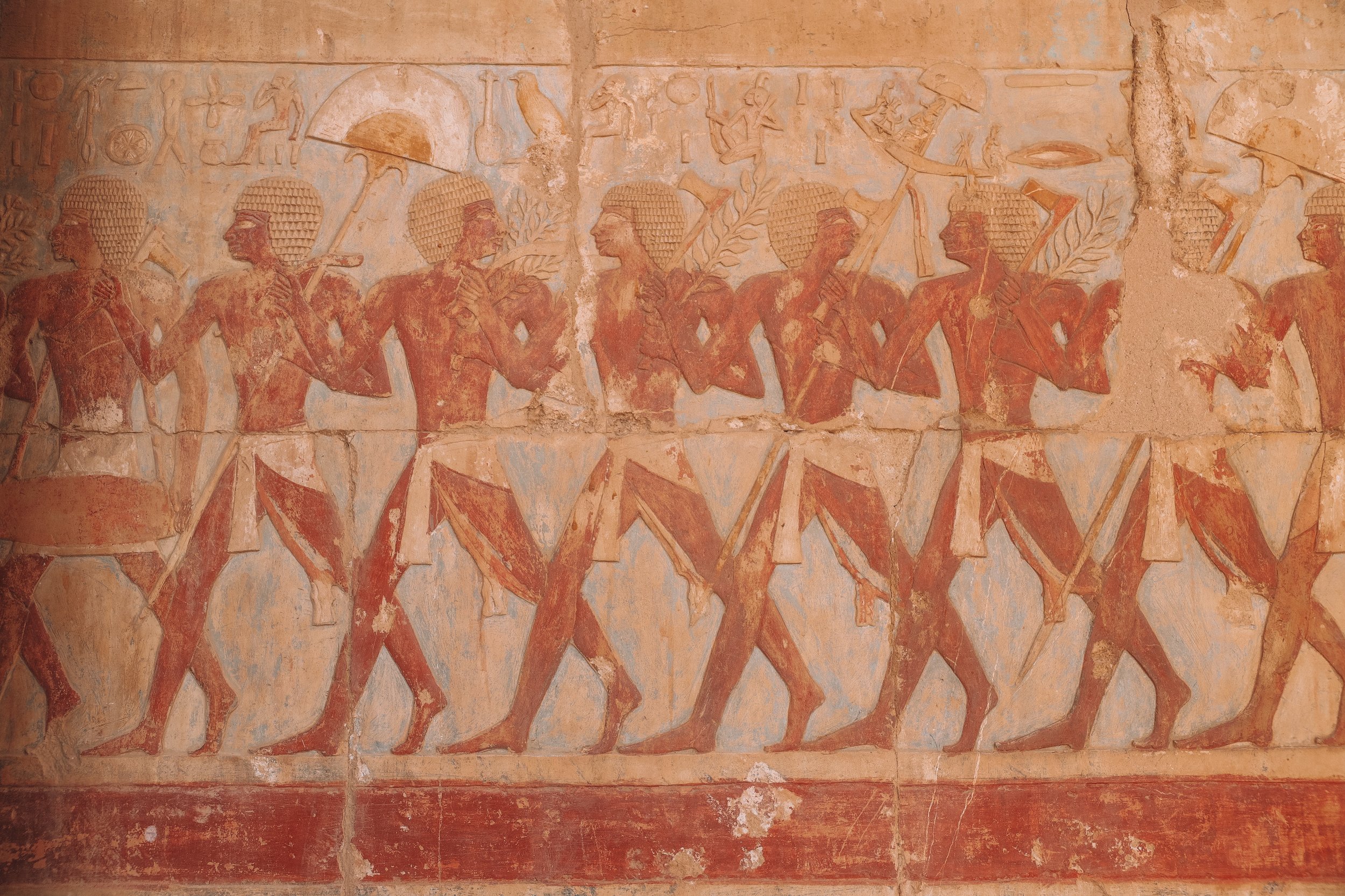 Stunning hieroglyph - Hatshepsut Temple - West Bank - Luxor - Egypt