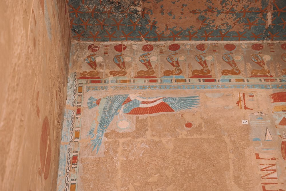 Eagle hieroglyph - Hatshepsut Temple - West Bank - Luxor - Egypt
