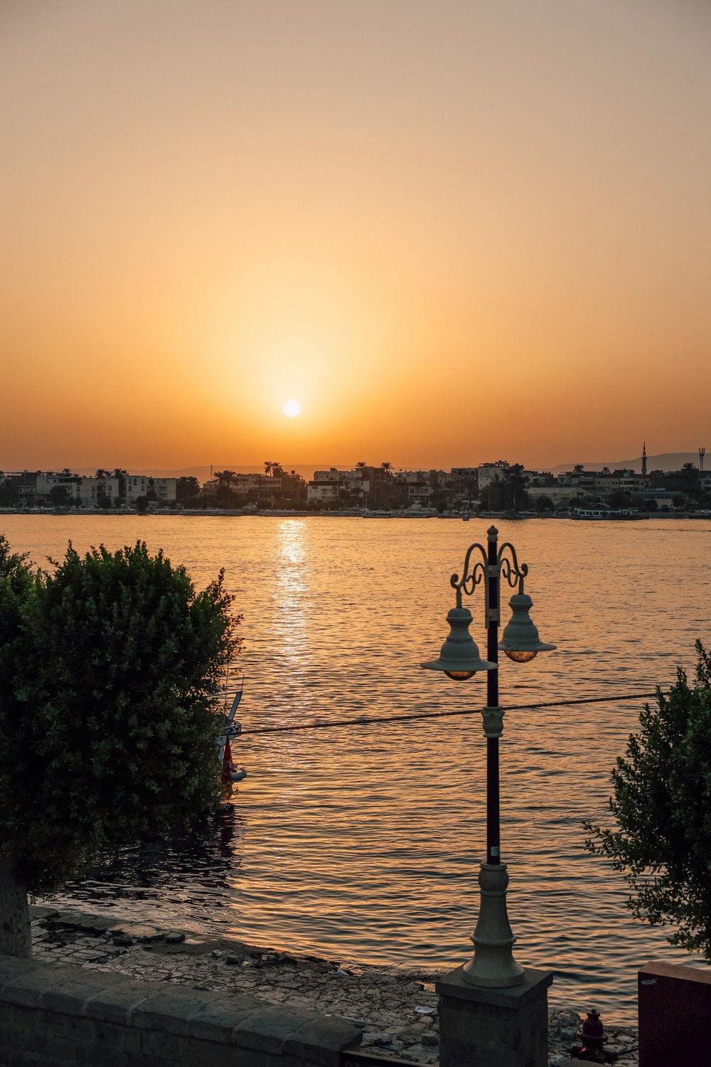 Sunset along the Nile River - Karnak Temple - Luxor - Egypt