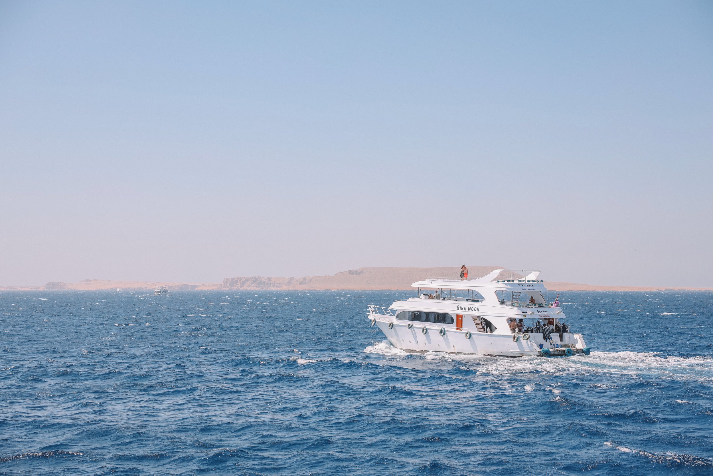 Racing against other boats - Ras Mohammed National Park - White Island - Sharm El-Sheikh - Sinai Peninsula - Egypt