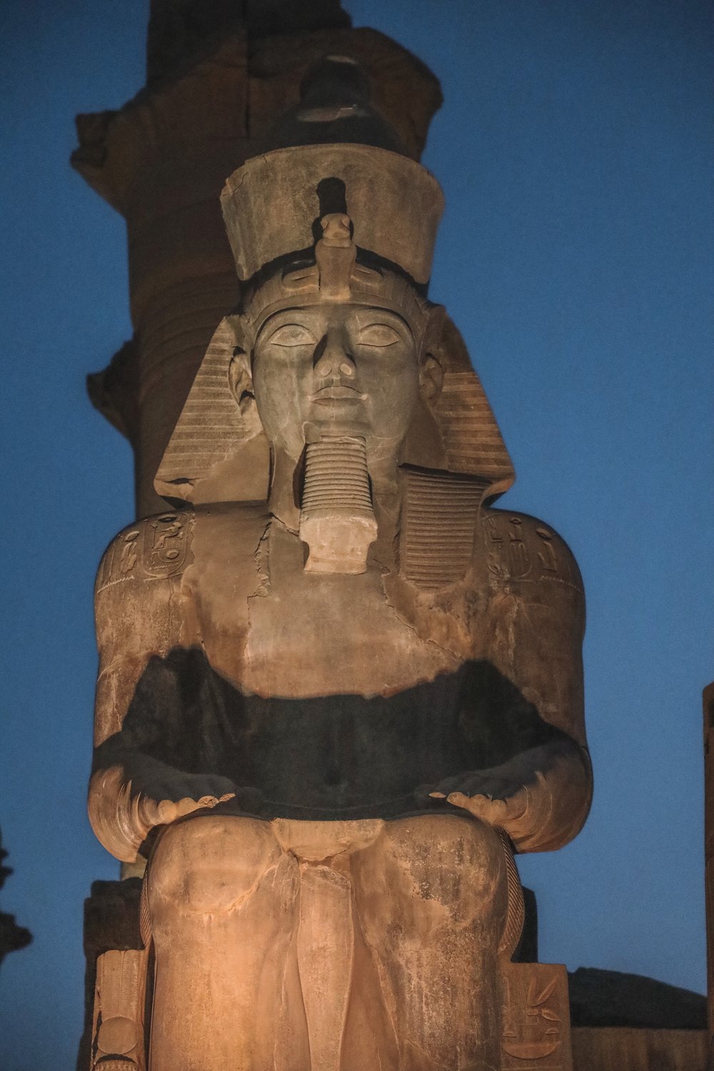 Close up shot of statue - Luxor Temple - Luxor - Egypt