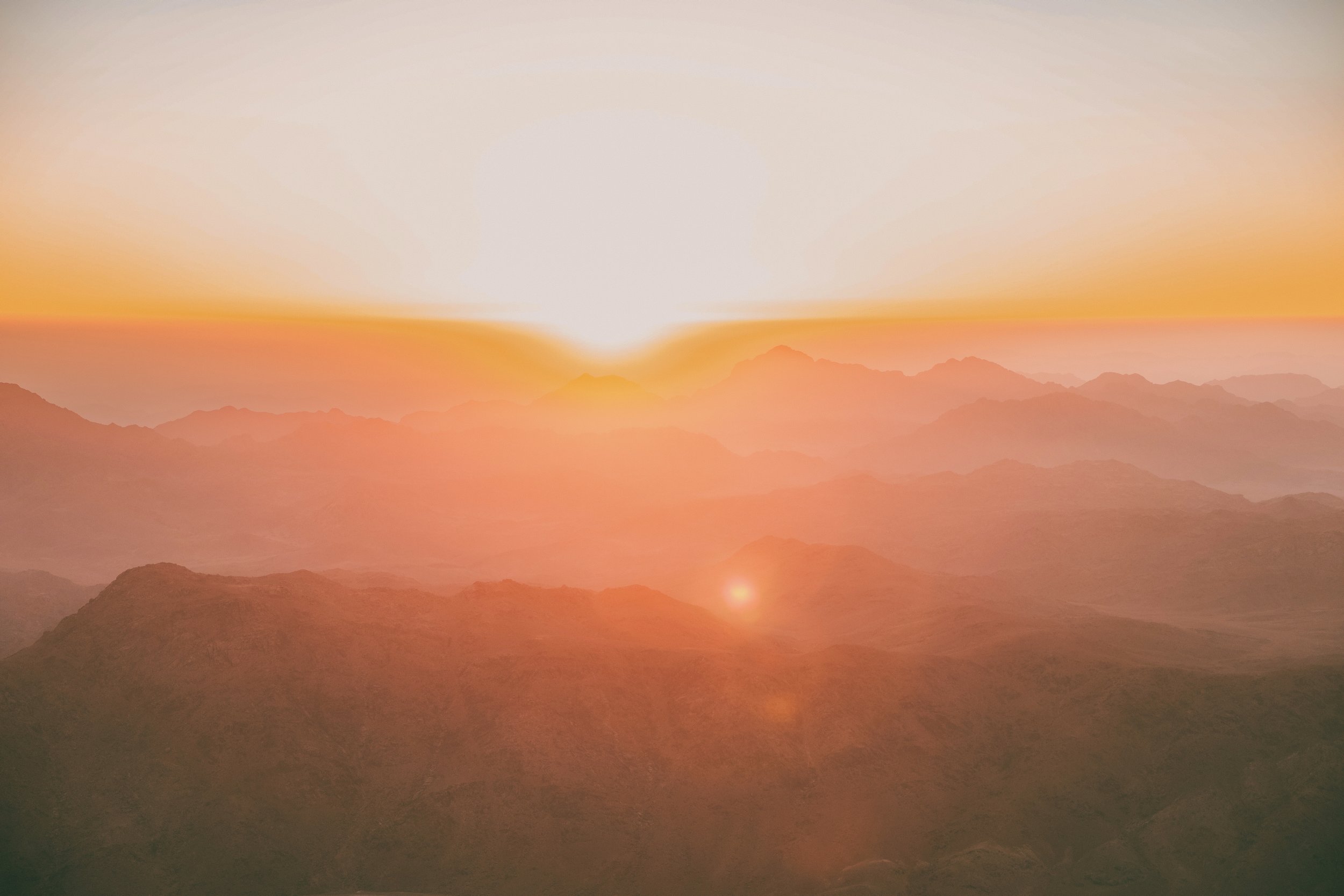 First light of the day - Mount Sinai - Sinai Peninsula - Egypt