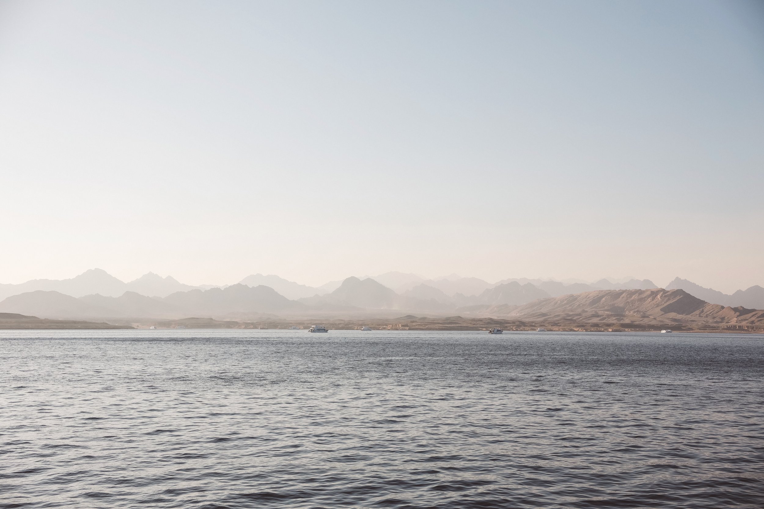 Sunset view from the water - White Island - Sharm El-Sheikh - Sinai Peninsula - Egypt